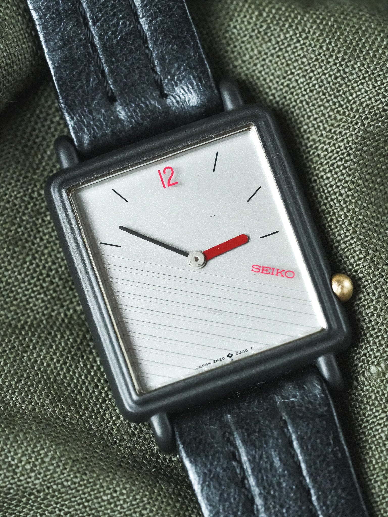 Seiko - Tank Noir Diagonale - 1996 - Atelier Victor - Vintage Shop