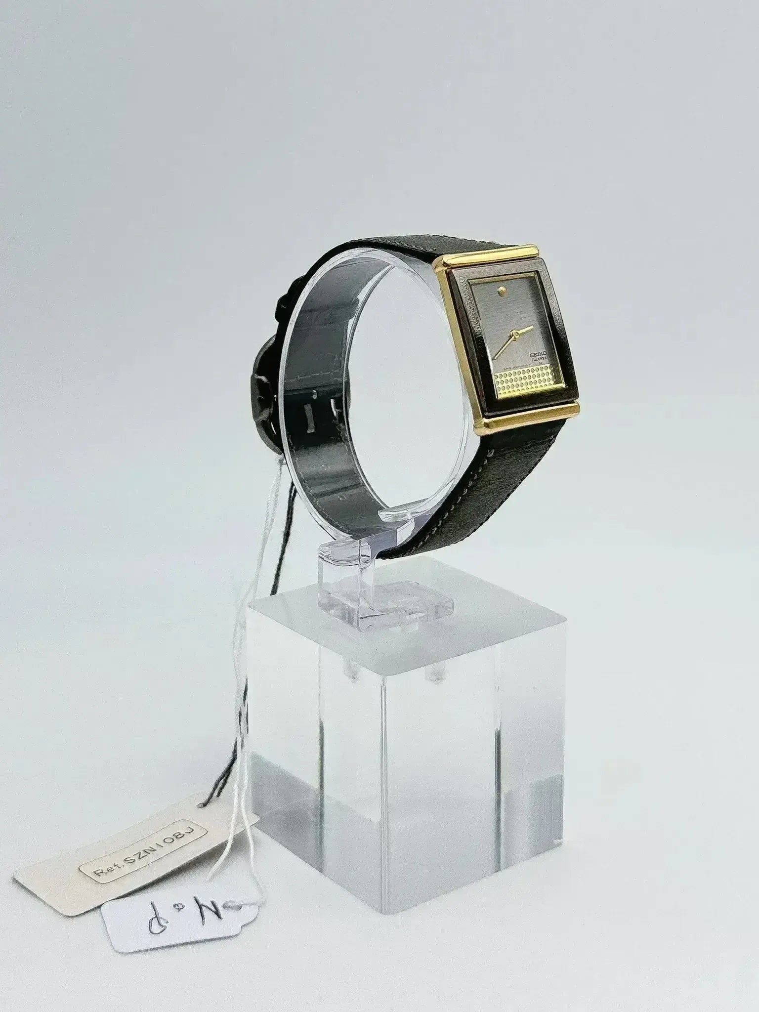 Seiko - Tank Noir Doré Dots - NOS - 1995 - Atelier Victor