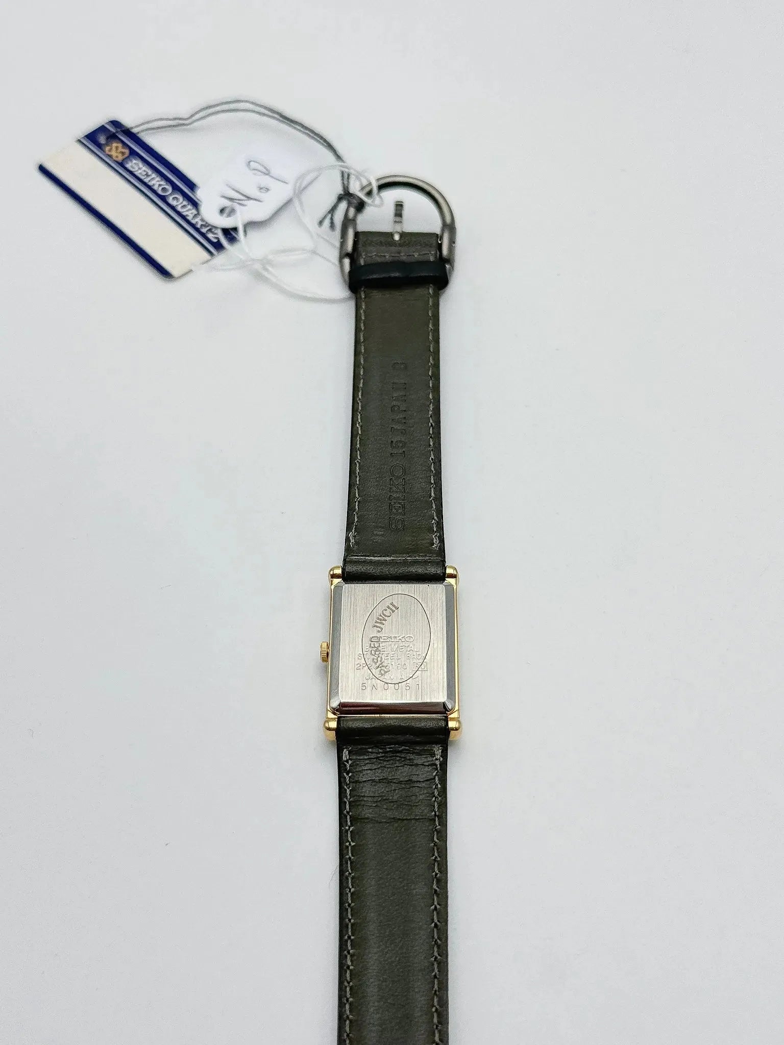 Seiko - Tank Noir Doré Dots - NOS - 1995 - Atelier Victor Paris - Vintage Watch Shop Dubai