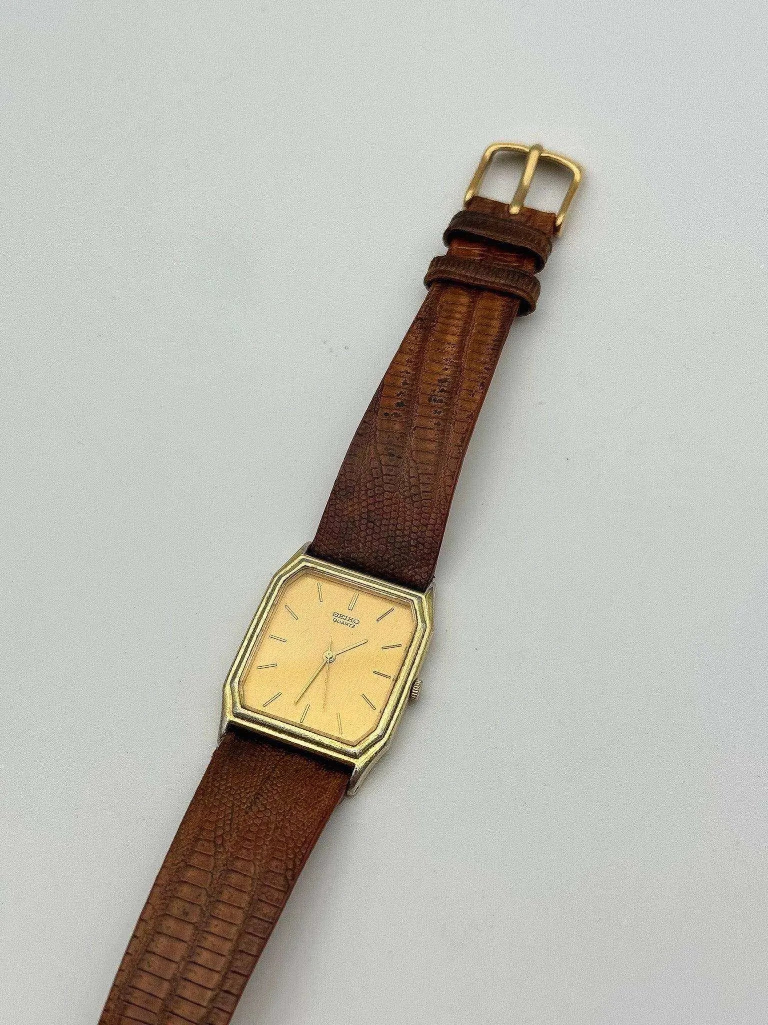 Seiko - Tank Octagon Gold - 1984 - Atelier Victor Paris - Vintage Watch Shop Dubai