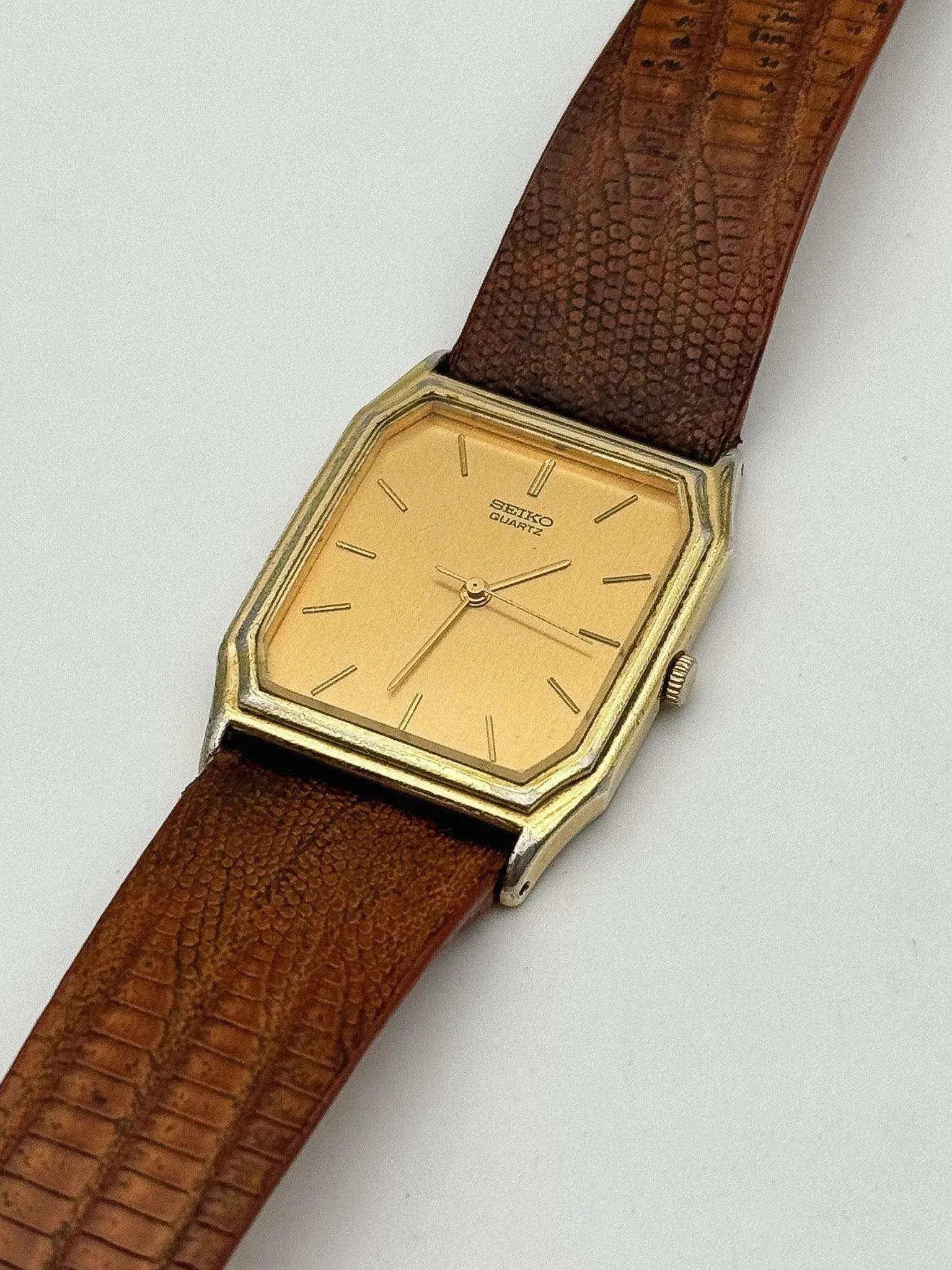 Seiko - Tank Octagon Gold - 1984 - Atelier Victor Paris - Vintage Watch Shop Dubai