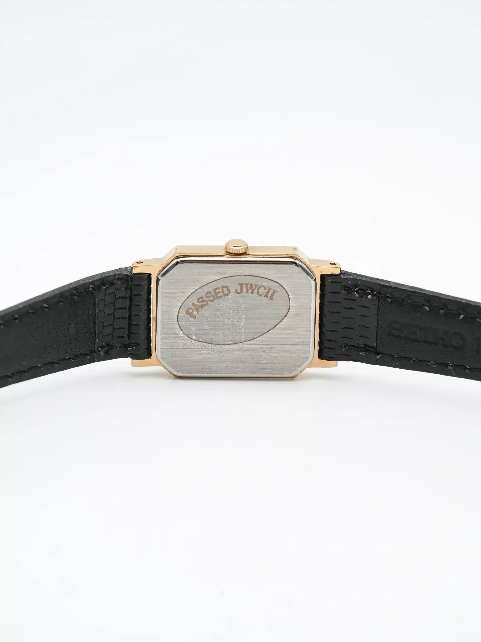 Seiko - Tank Octogonale Tapisserie Plaqué or Femme - NOS - 1995 - Atelier Victor