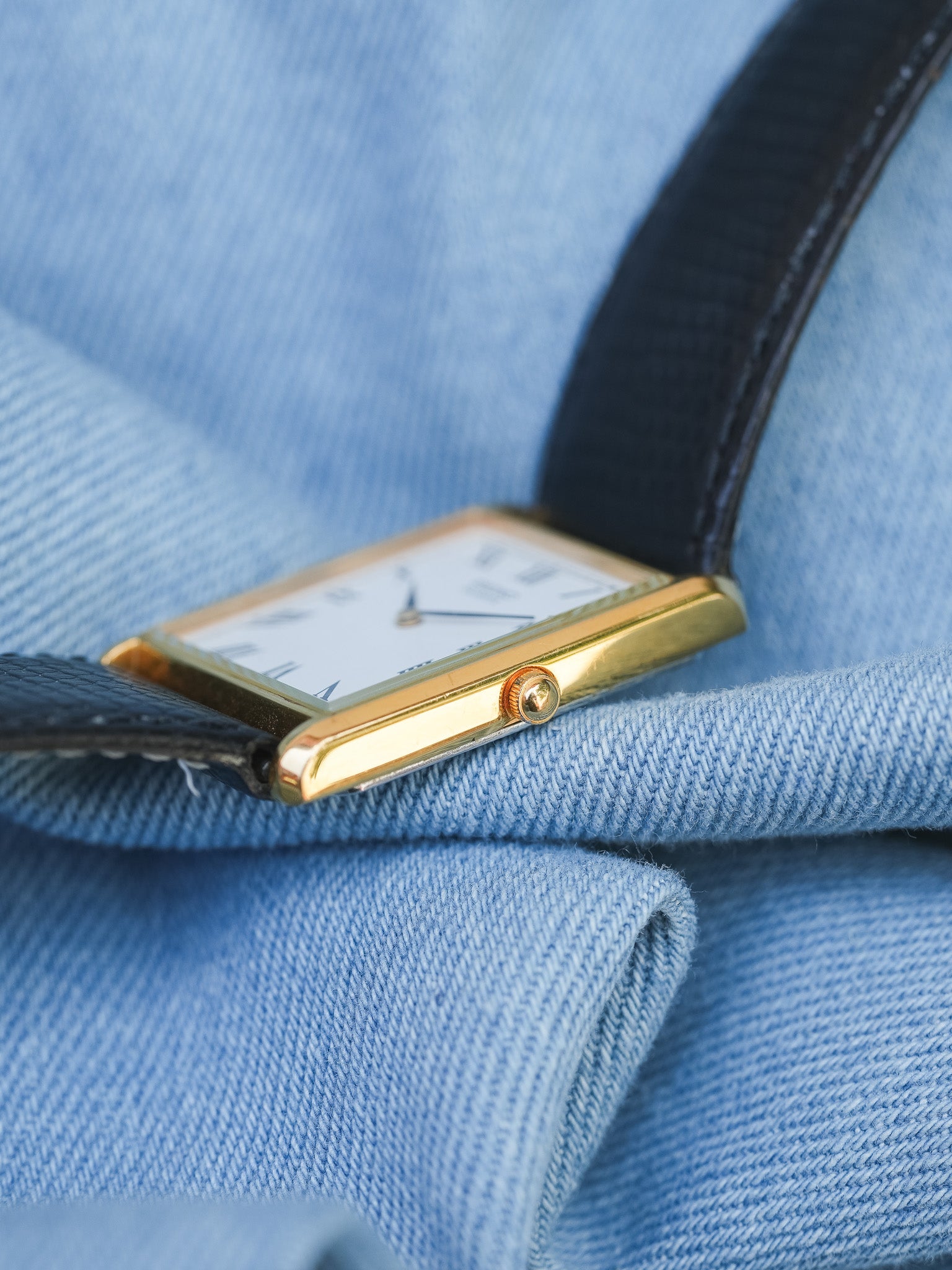 Seiko - Tank Or Cadran Blanc Romain - 1995 - Atelier Victor - Vintage Shop