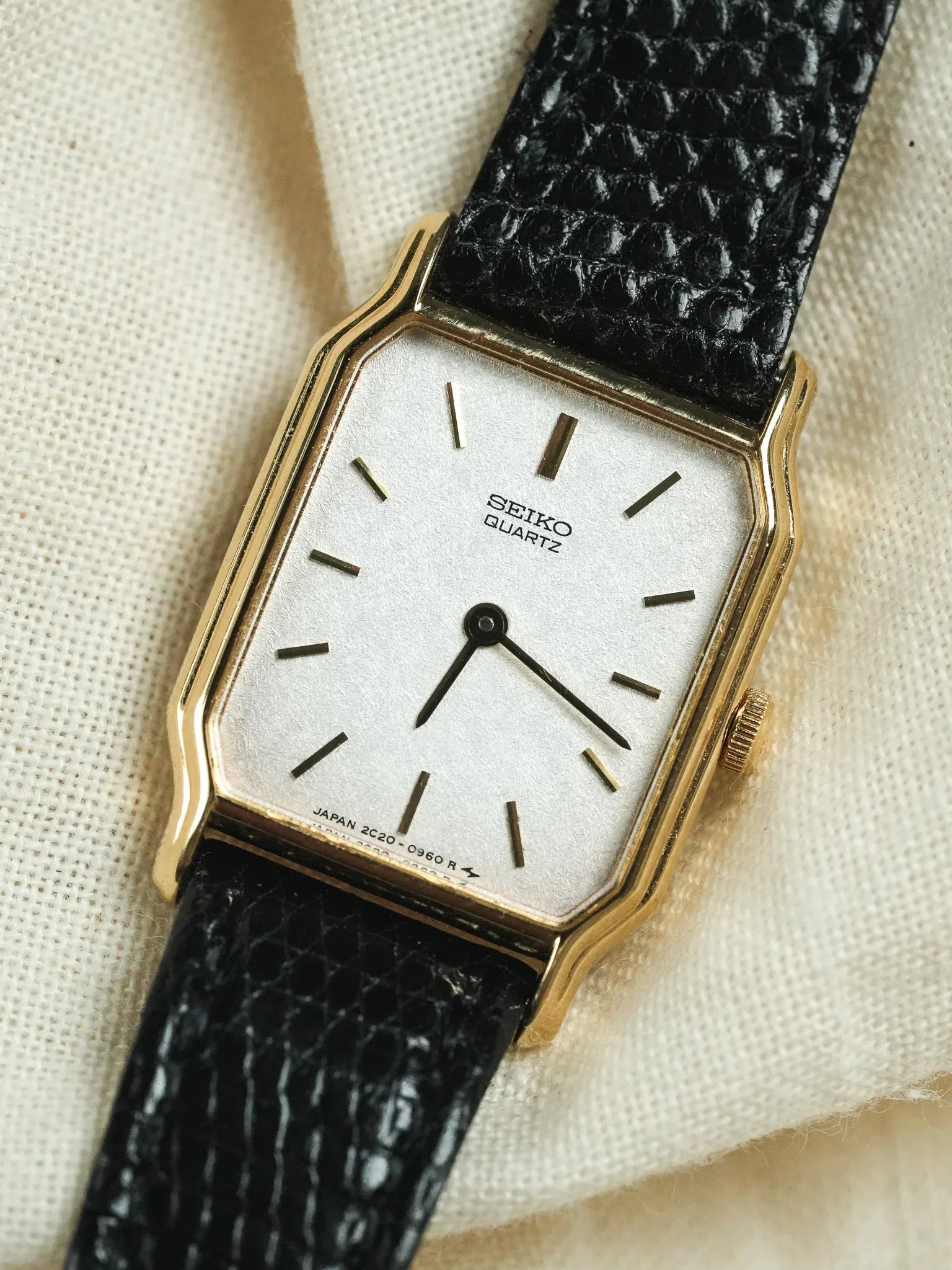 Seiko - Tank Or Cadran dorée - NOS - 1994 - Atelier Victor