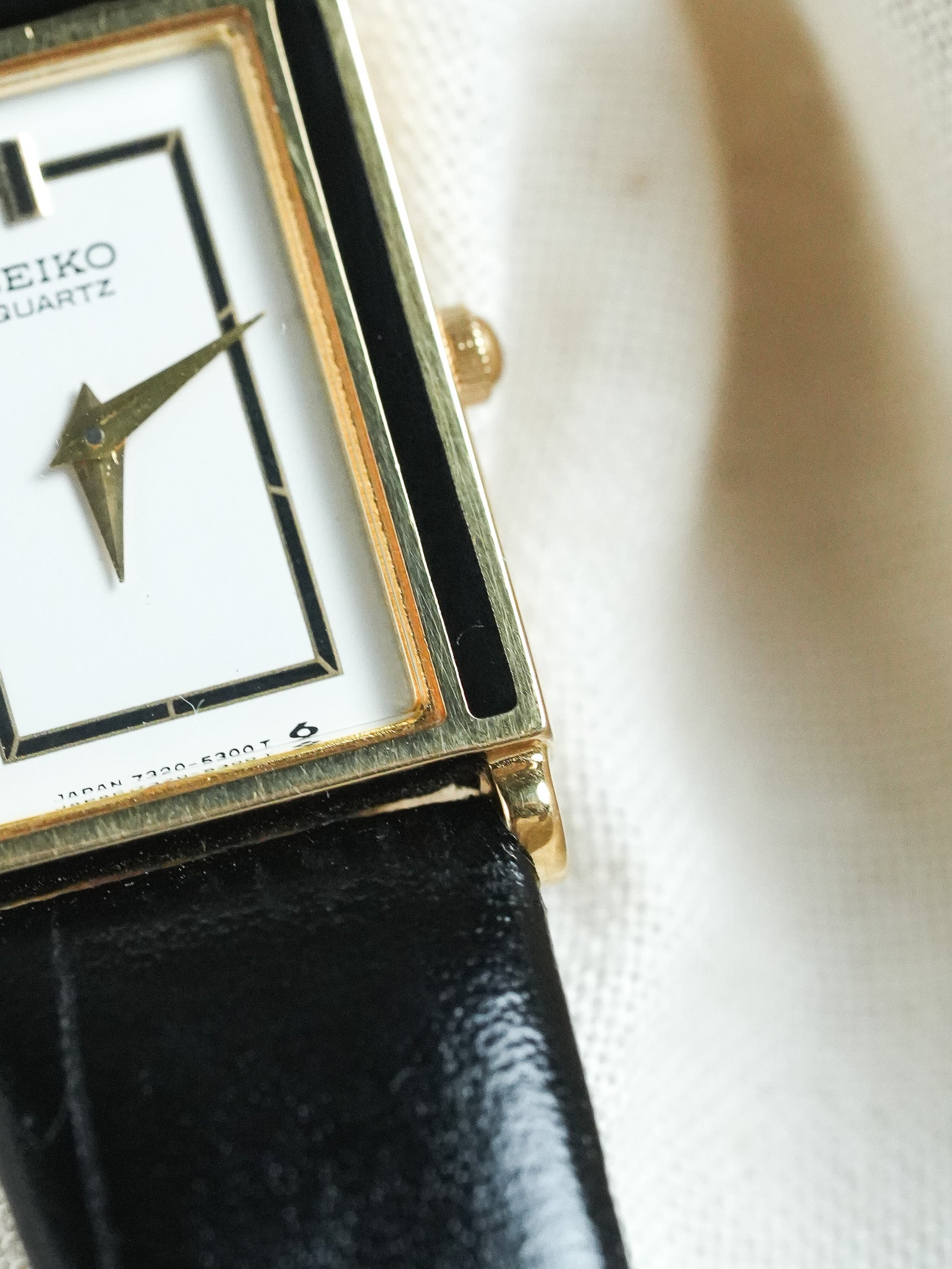 Seiko - Tank Or Laque Noir - 1993 - Atelier Victor - Vintage Shop