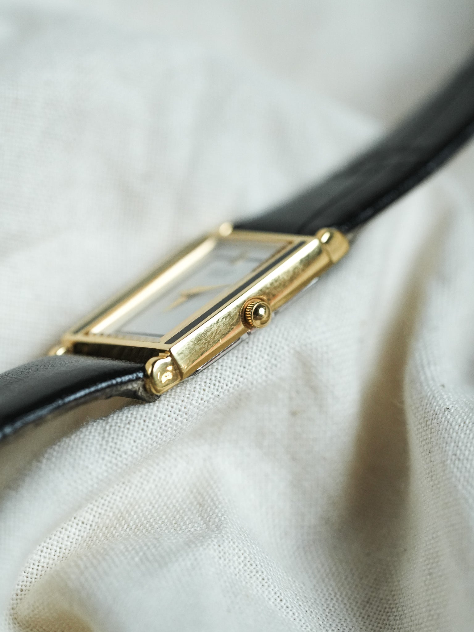 Seiko - Tank Or Laque Noir - 1993 - Atelier Victor - Vintage Shop