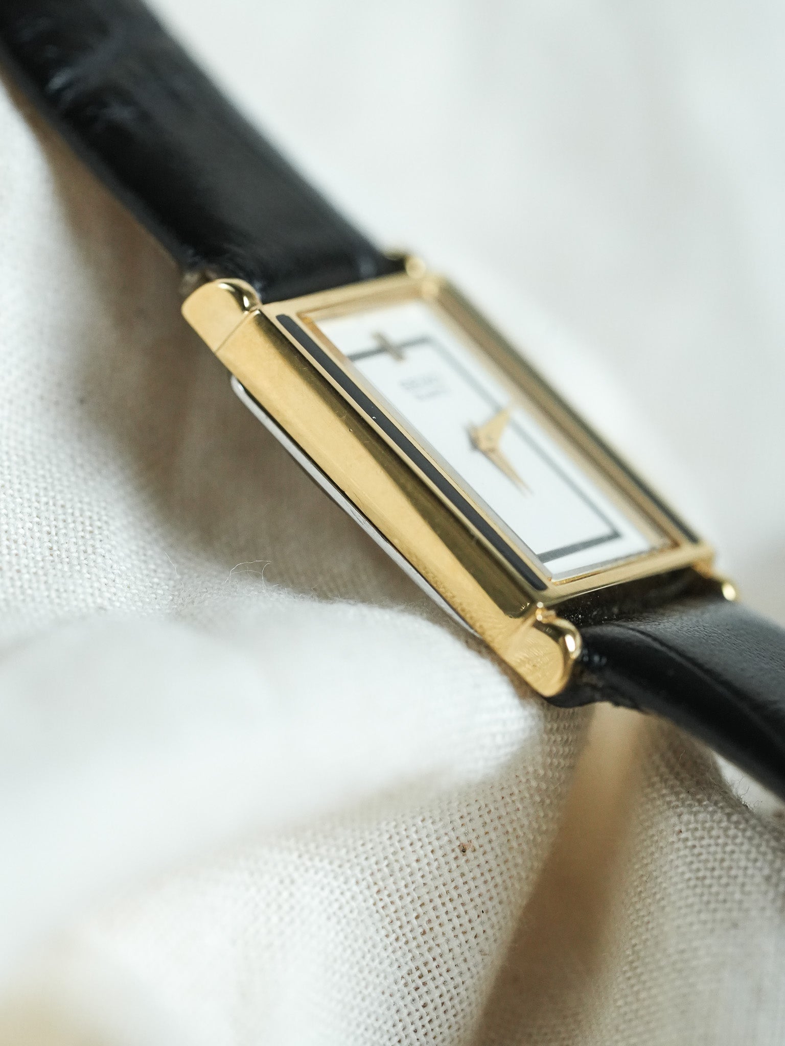Seiko - Tank Or Laque Noir - 1993 - Atelier Victor - Vintage Shop