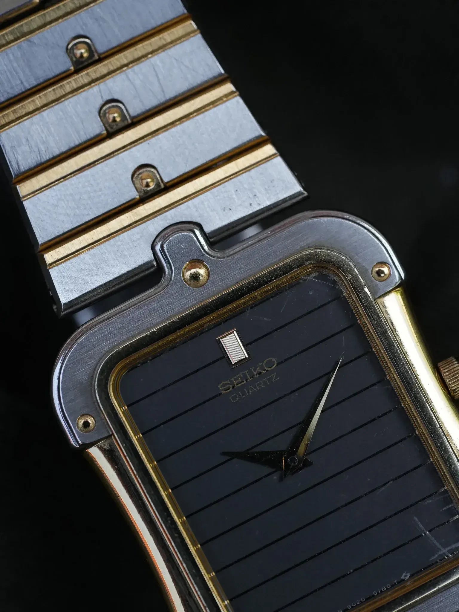 Seiko - Tank Special Acier Or Bracelet acier - Boite - 1983 - Atelier Victor