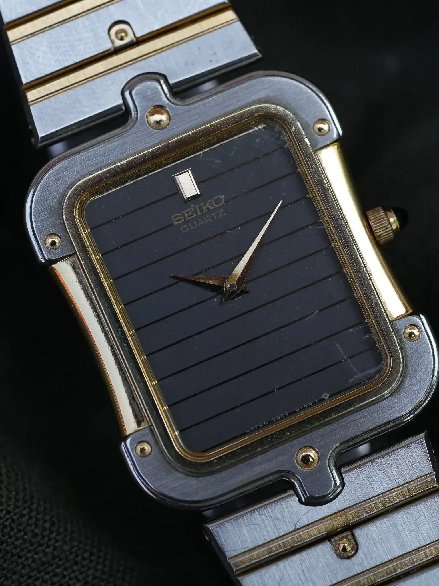 Seiko - Tank Special Acier Or Bracelet acier - Boite - 1983 - Atelier Victor