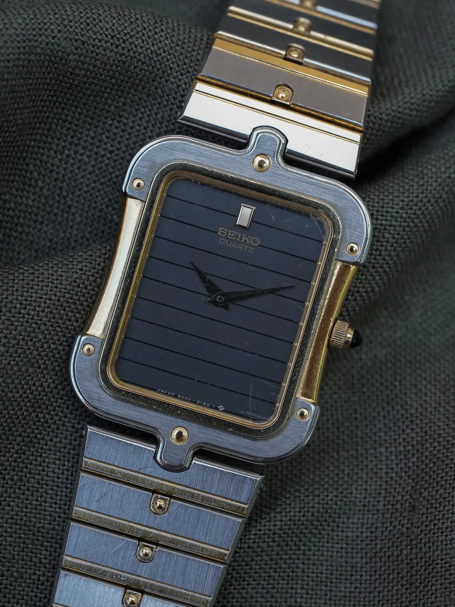 Seiko - Tank Special Acier Or Bracelet acier - Boite - 1983 - Atelier Victor