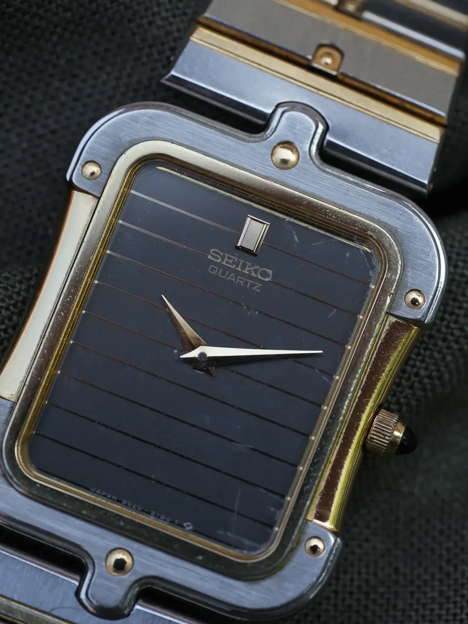 Seiko - Tank Special Acier Or Bracelet acier - Boite - 1983 - Atelier Victor