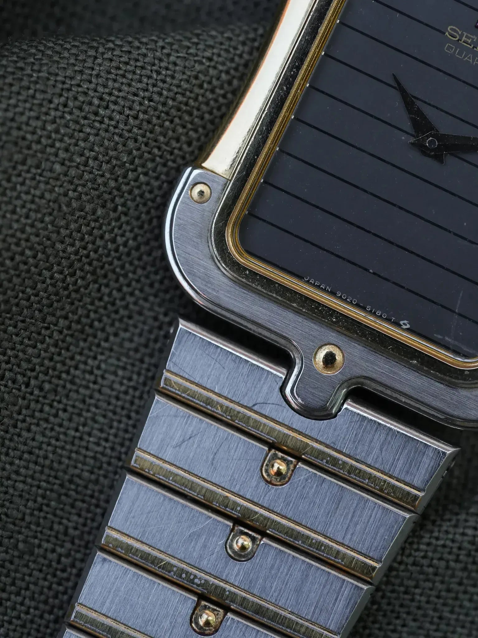 Seiko - Tank Special Acier Or Bracelet acier - Boite - 1983 - Atelier Victor