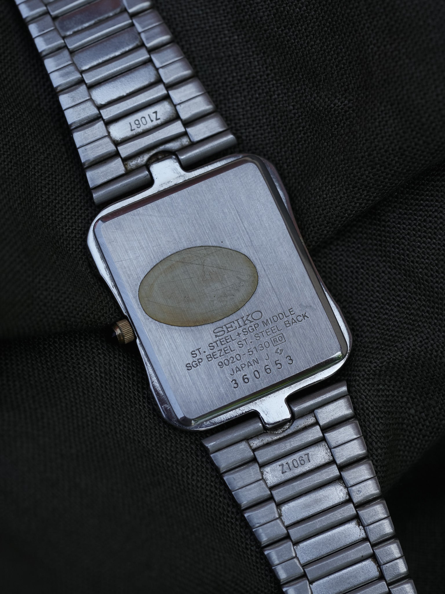 Seiko - Tank Special Acier Or Bracelet acier - Boite - 1983 - Atelier Victor - Vintage Shop