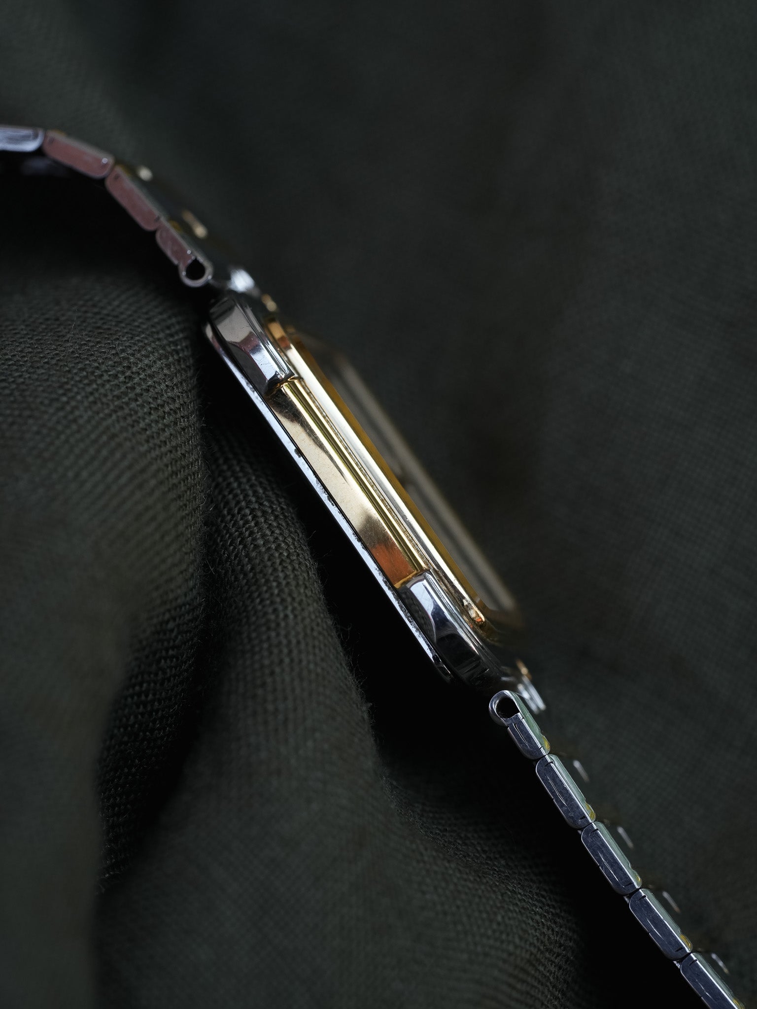 Seiko - Tank Special Acier Or Bracelet acier - Boite - 1983 - Atelier Victor - Vintage Shop