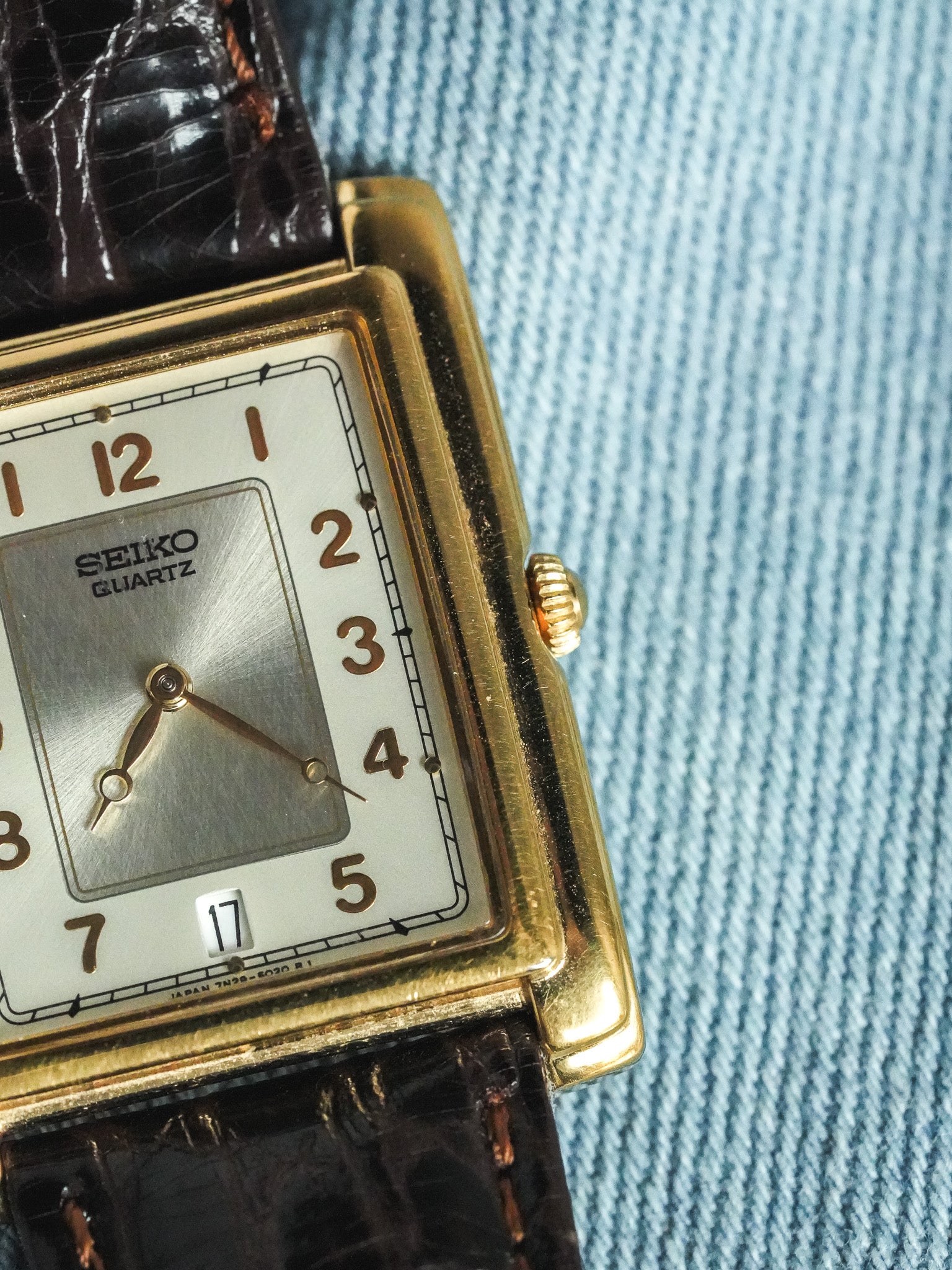 Seiko - Tank Stepcase OR date 6h - 2001 - Atelier Victor - Vintage Shop