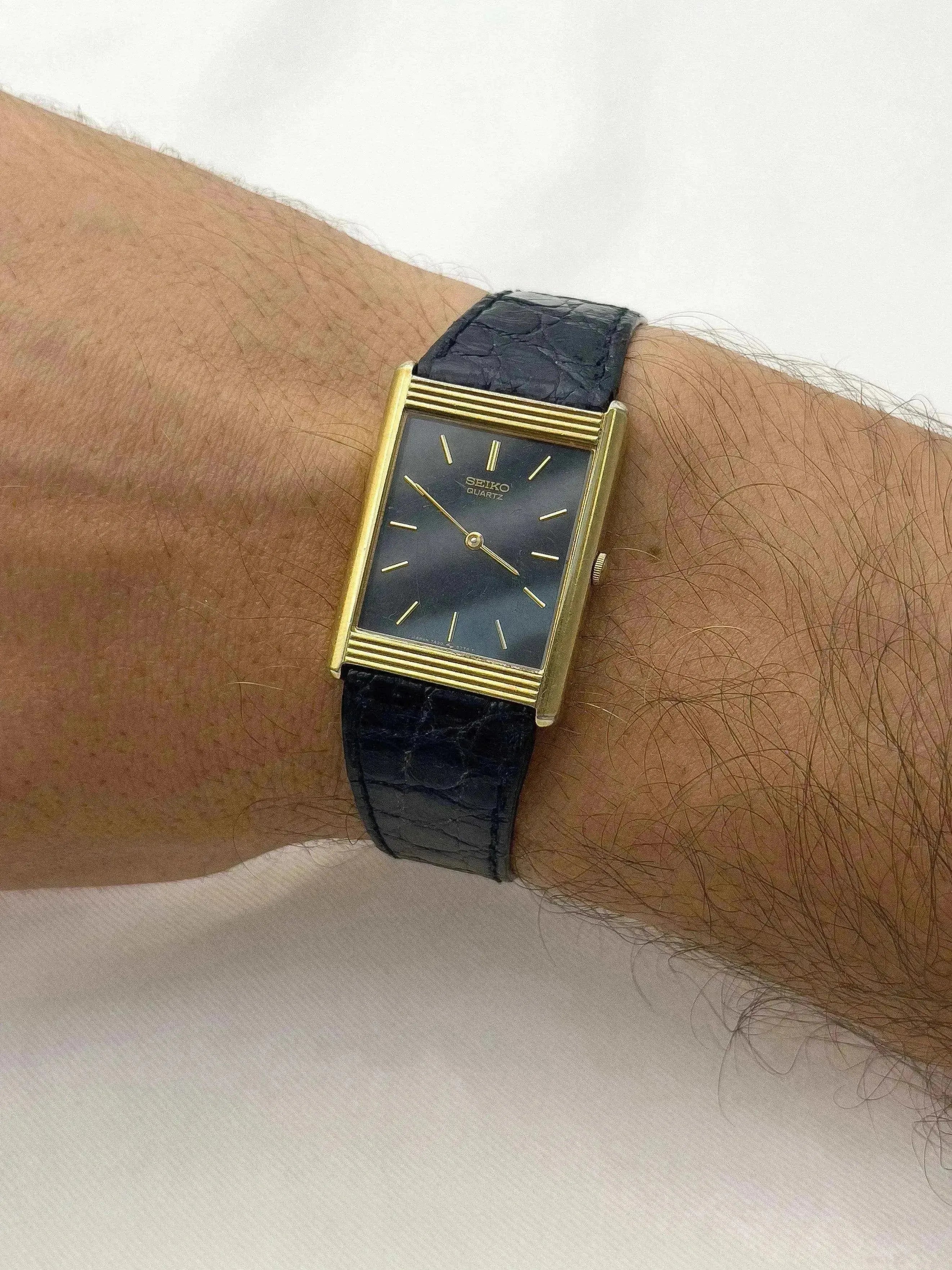 Seiko - Tank Striée Noir - 1984 - Atelier Victor