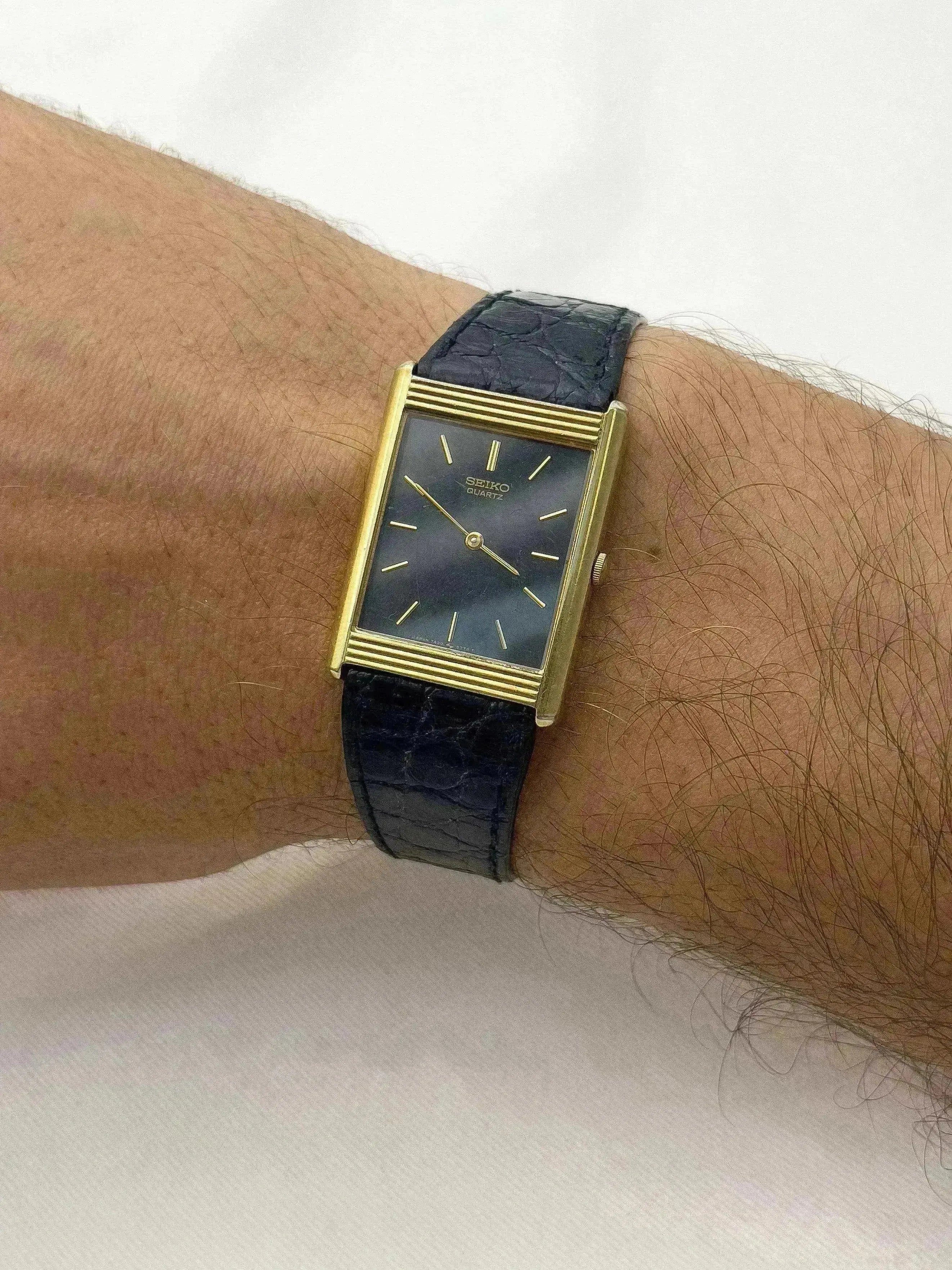 Seiko - Tank Striée Noir - 1984 - Atelier Victor