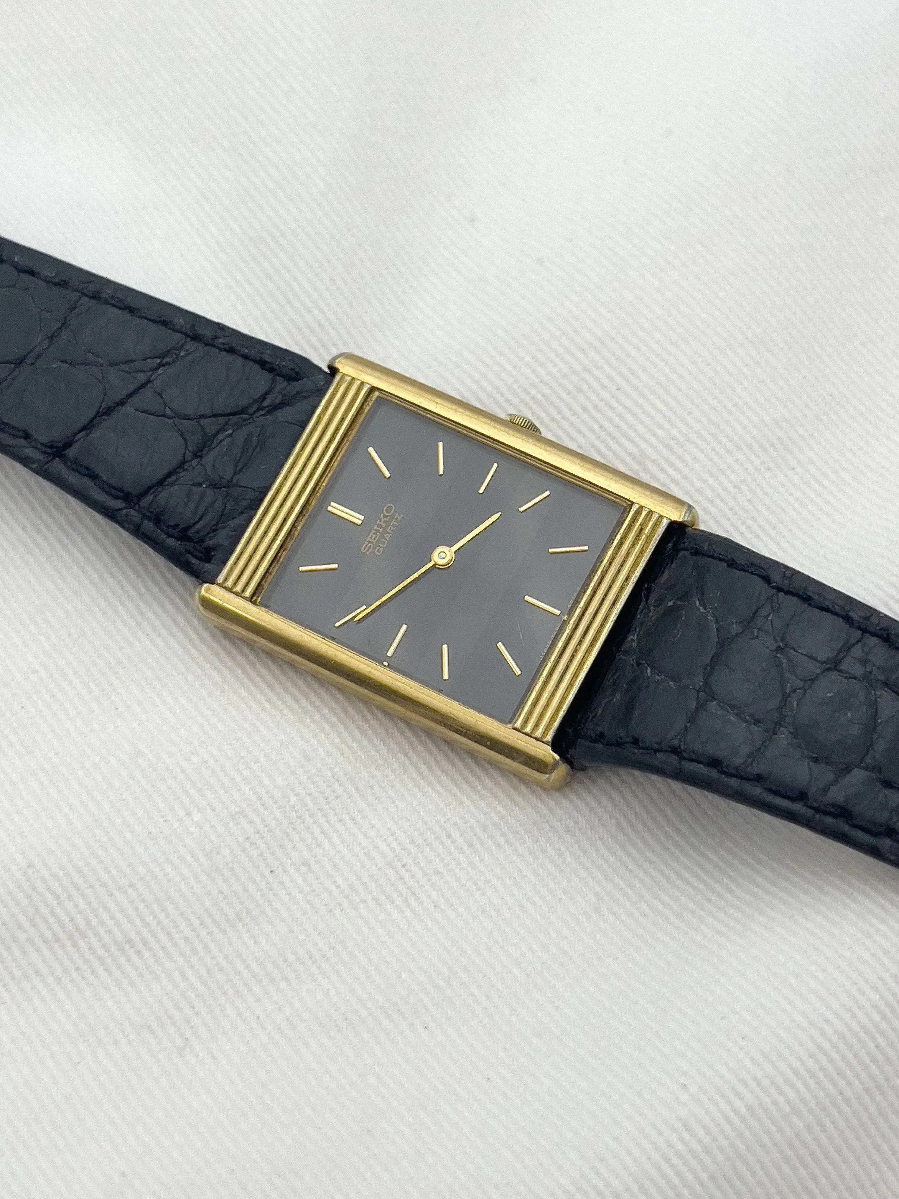 Seiko - Tank Striée Noir - 1984 - Atelier Victor