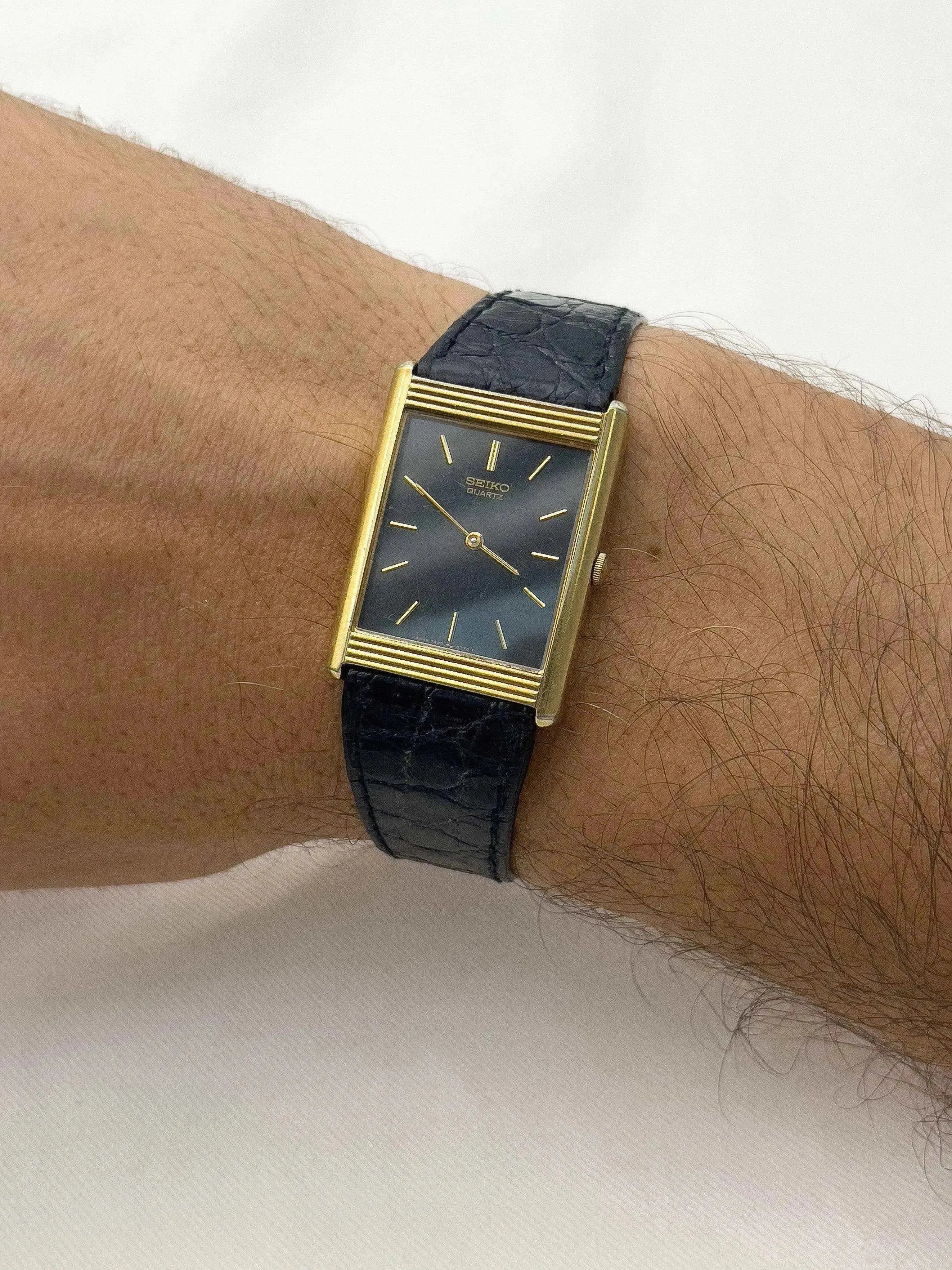 Seiko - Tank Striée Noir - 1984 - Atelier Victor