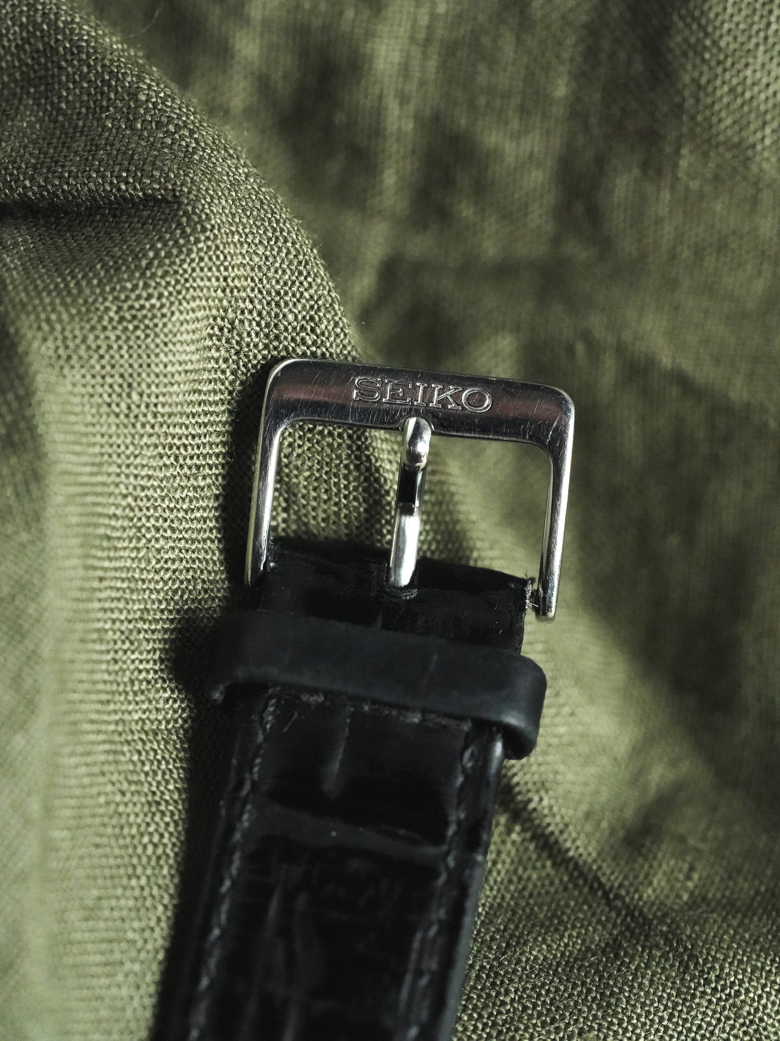 Seiko - Tank XL Acier Chiffres Romains Cabochon - 2002 - Atelier Victor - Vintage Shop