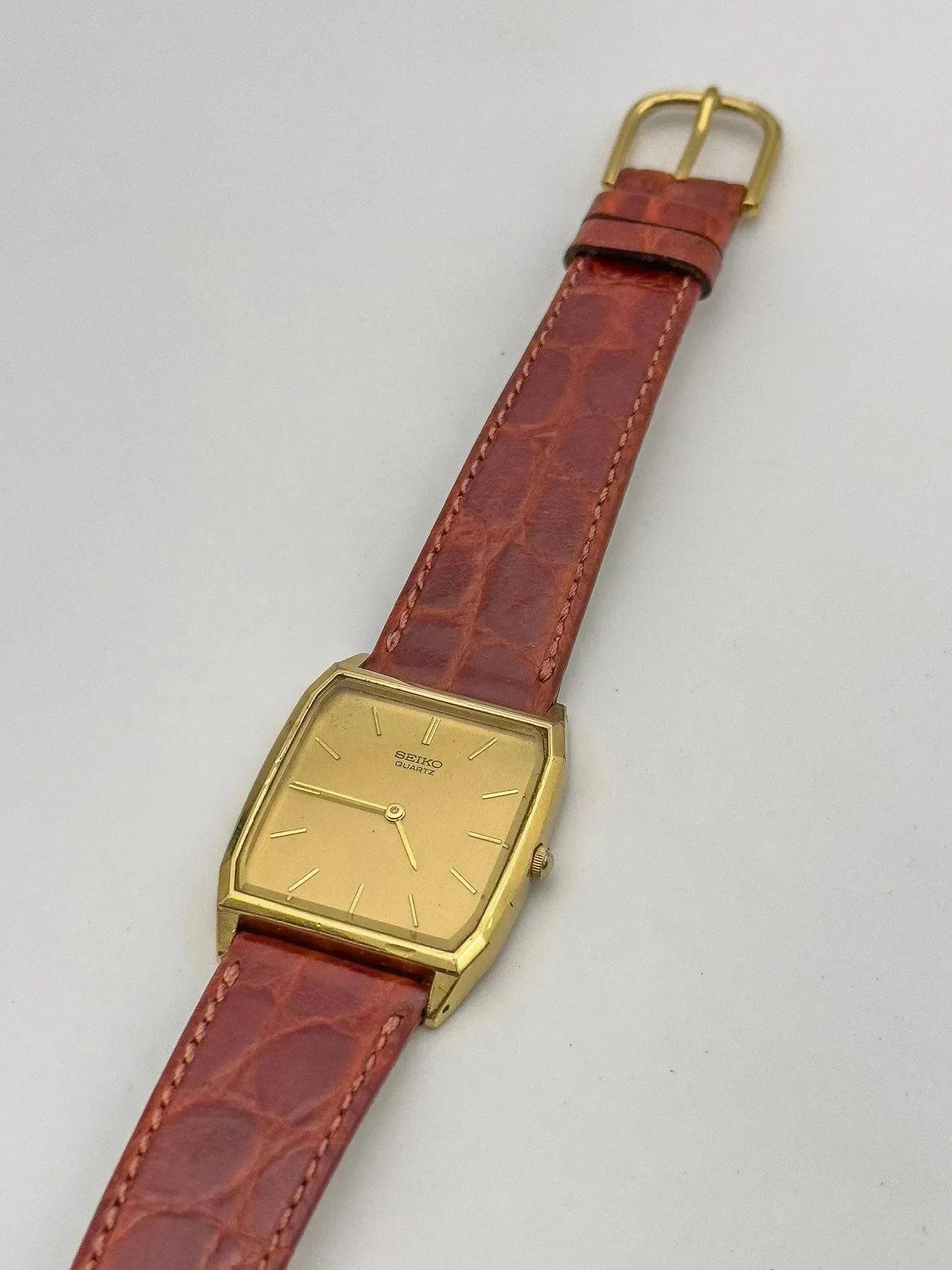 Seiko - Tonneau Gold Dress Watch - 1995 - Atelier Victor Paris - Vintage Watch Shop Dubai