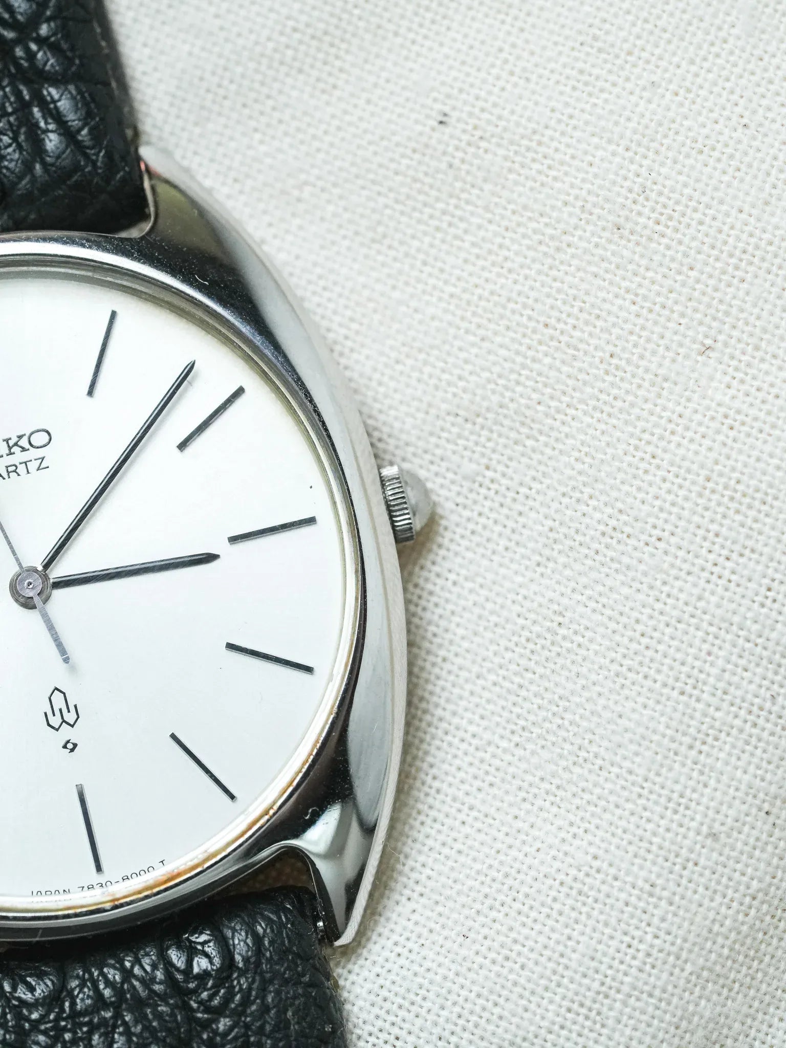 Seiko - Tonneau Quartz Acier Patine - NOS - 1988 - Atelier Victor