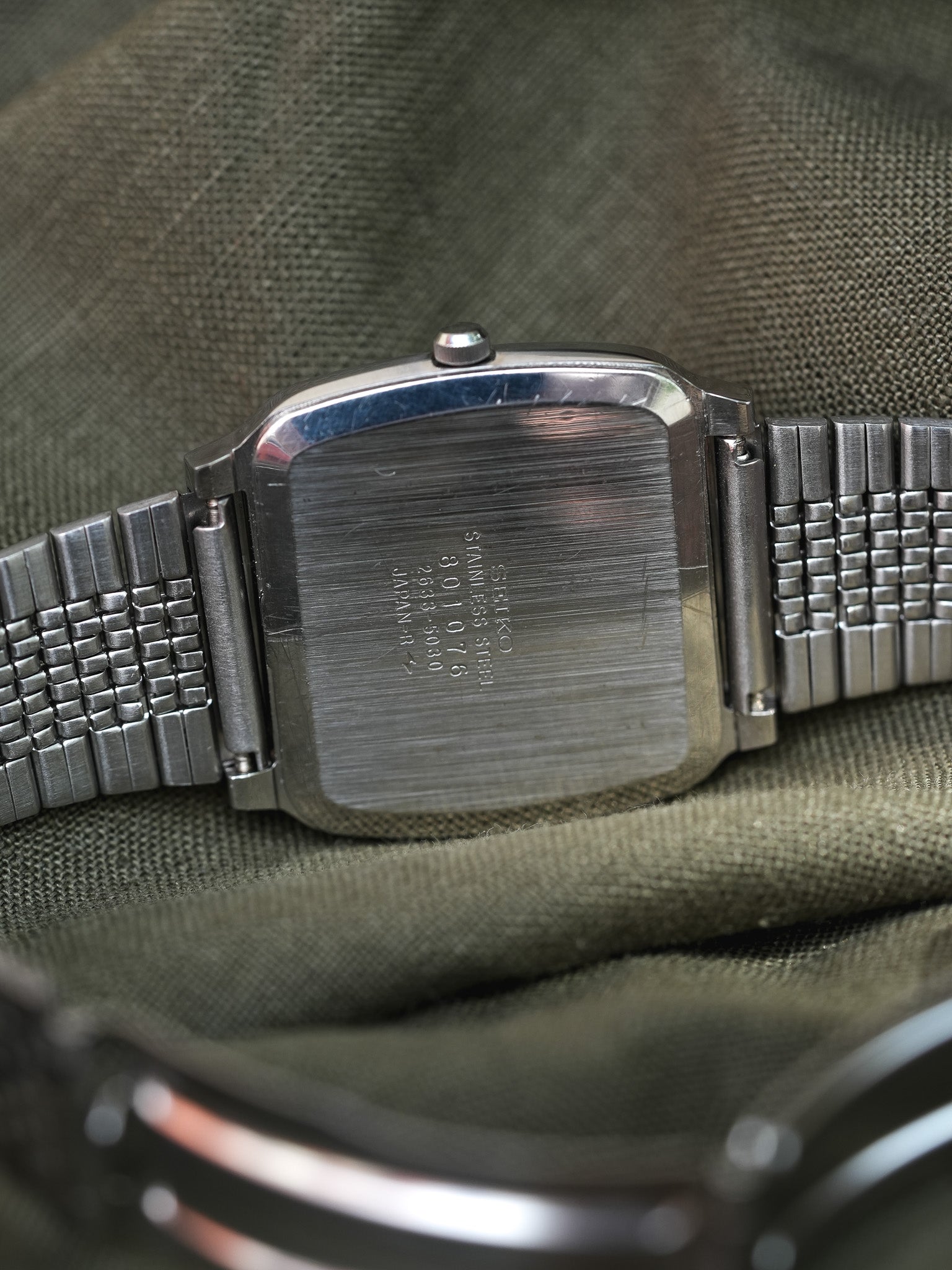 Seiko - TV Acier cadran noir daydate - 1978 - Atelier Victor - Vintage Shop