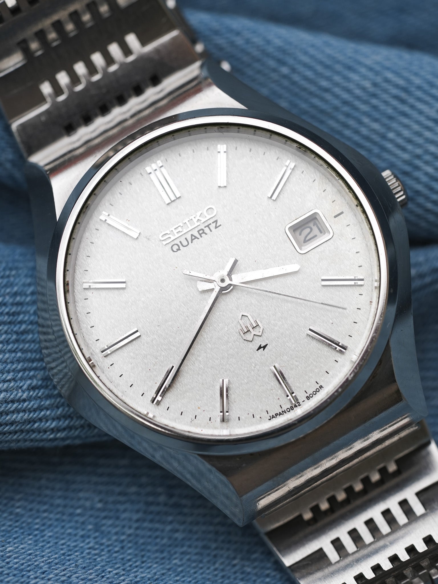 Seiko - Type 2 Argent sablé date - 1975 - Atelier Victor Paris - Vintage Watch Shop Dubai