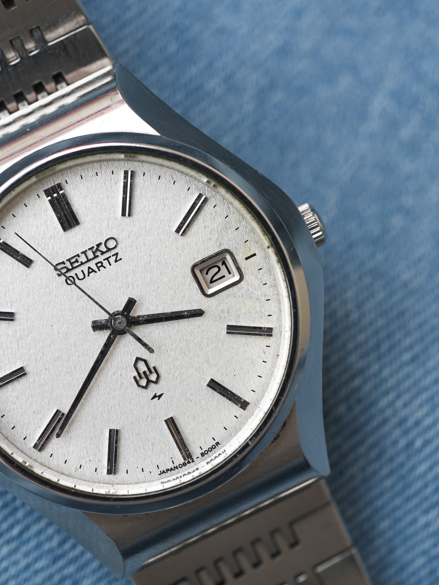 Seiko - Type 2 Argent sablé date - 1975 - Atelier Victor Paris - Vintage Watch Shop Dubai