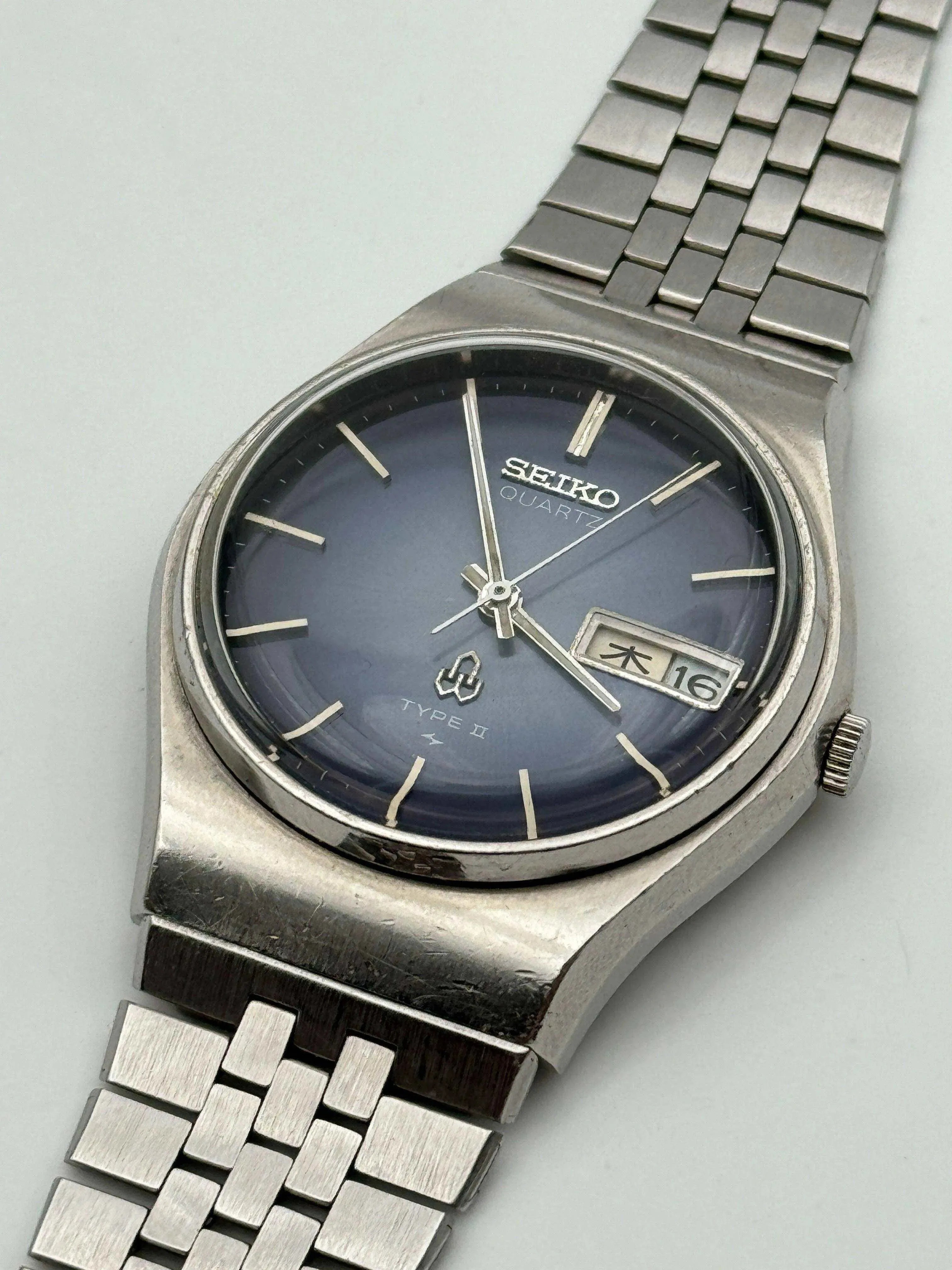 Seiko - Type II Blue Daydate Kanji Acier - 1978 - Atelier Victor - Vintage Shop