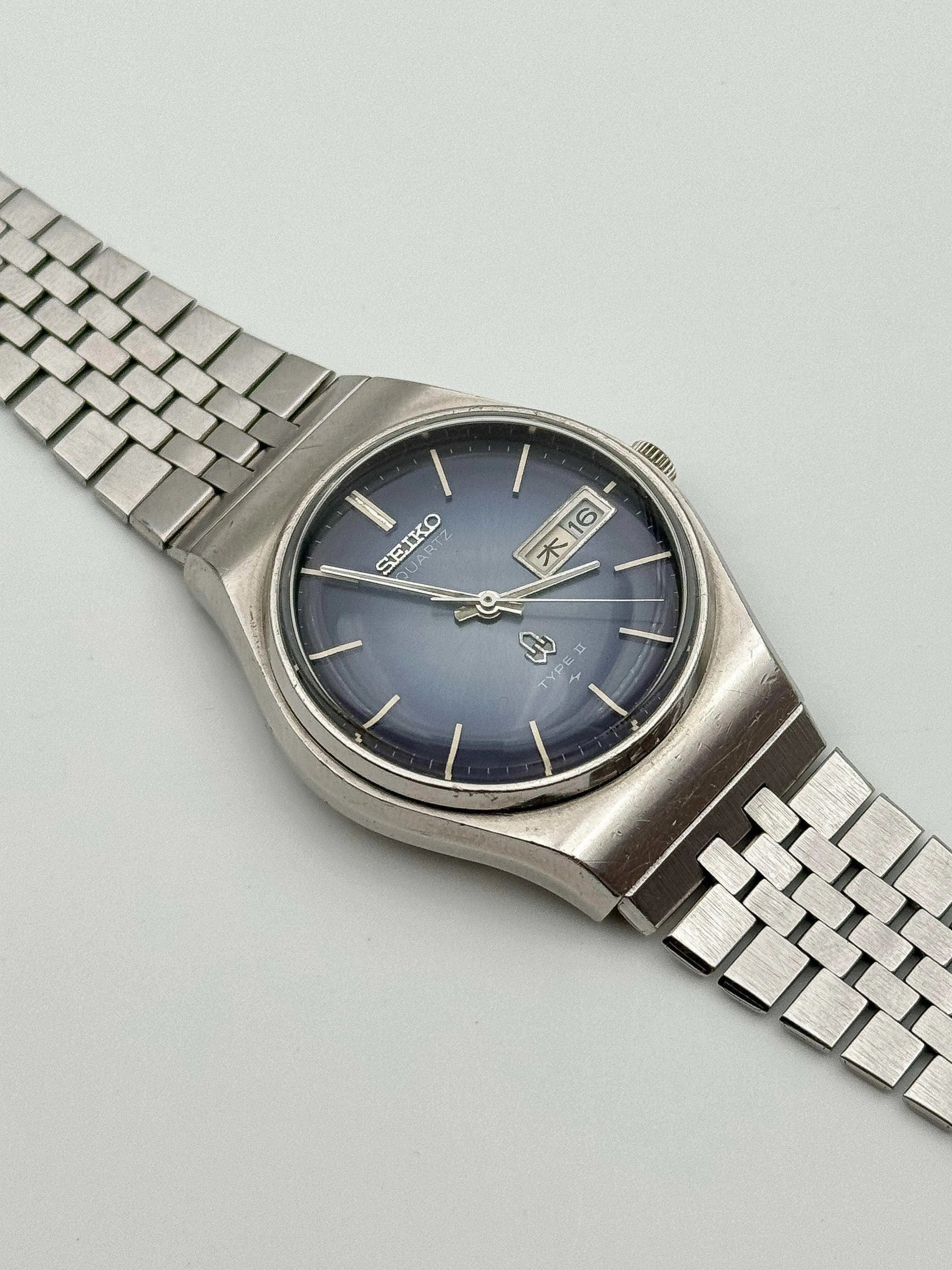 Seiko - Type II Blue Daydate Kanji Acier - 1978 - Atelier Victor - Vintage Shop