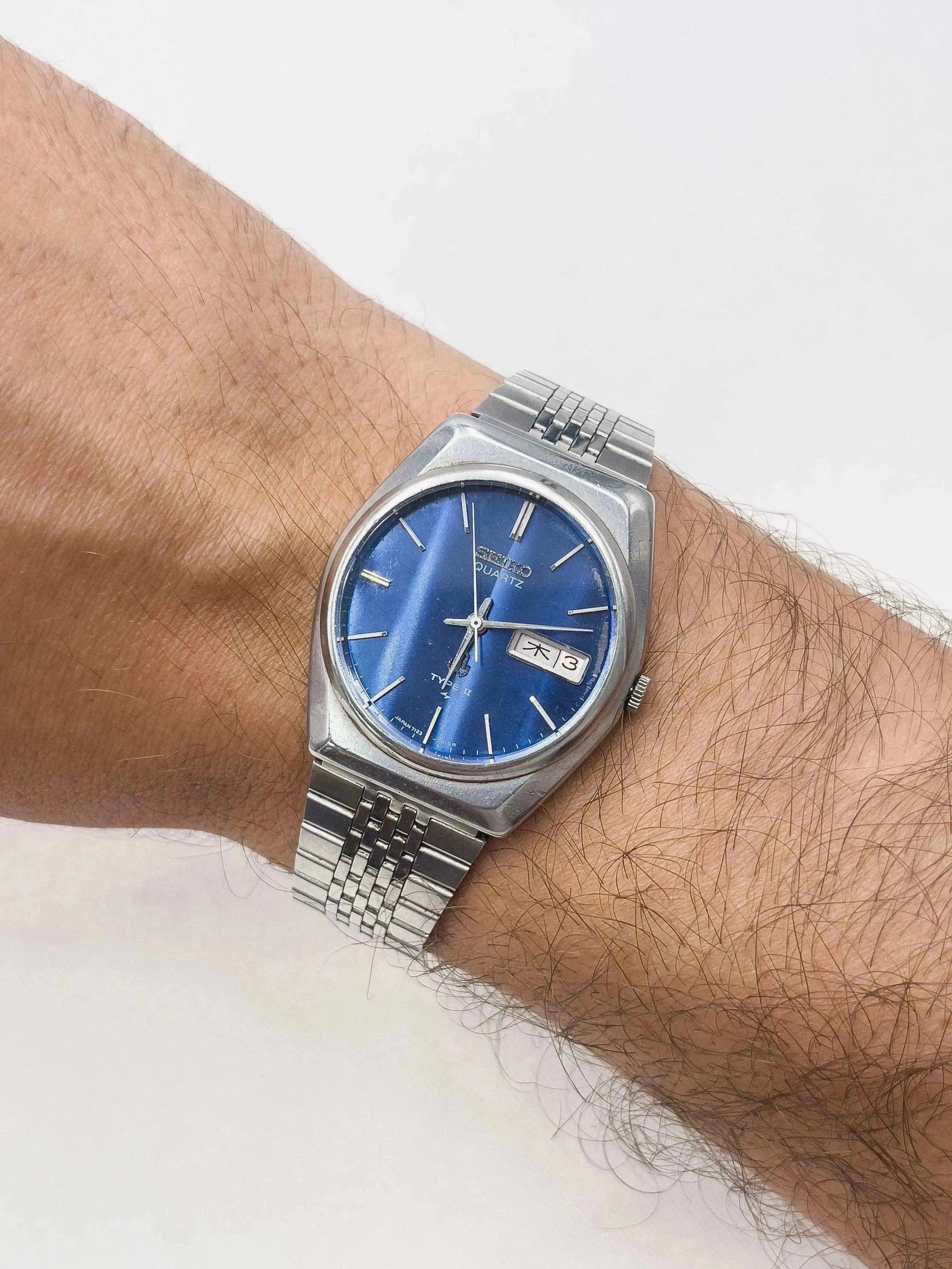 Seiko - Type II Daydate bleu Kanji - 1978 - Atelier Victor
