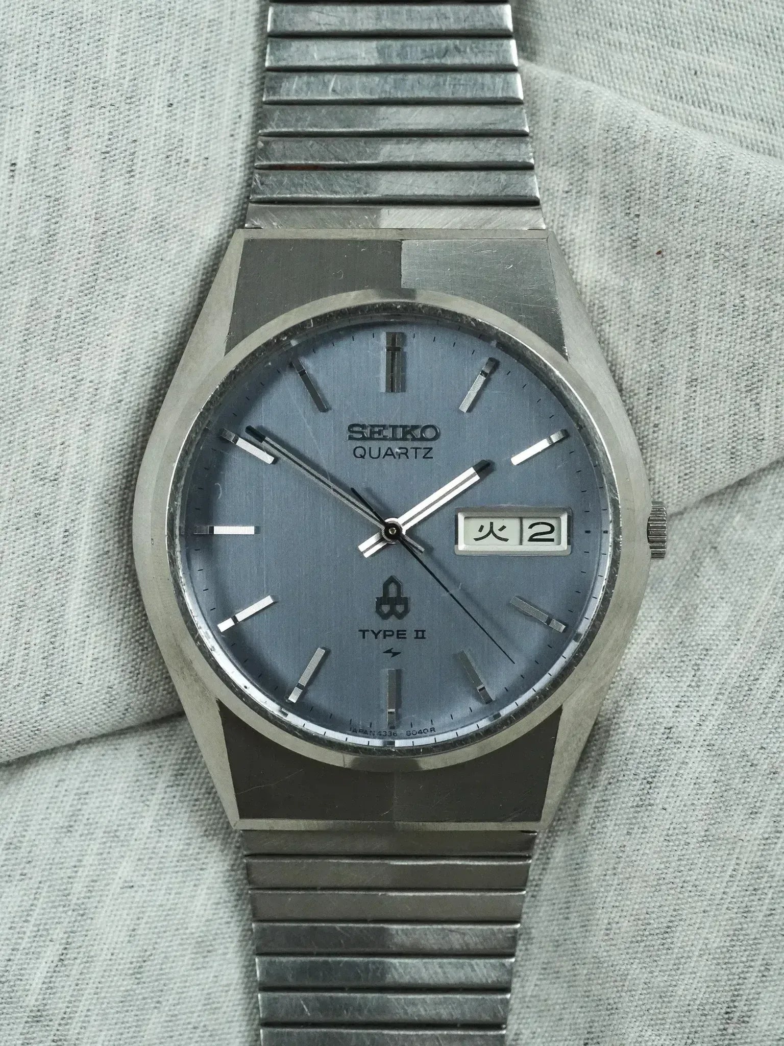 Seiko - Type II Daydate Kanji Cadran bleu gris - 1977 - Atelier Victor