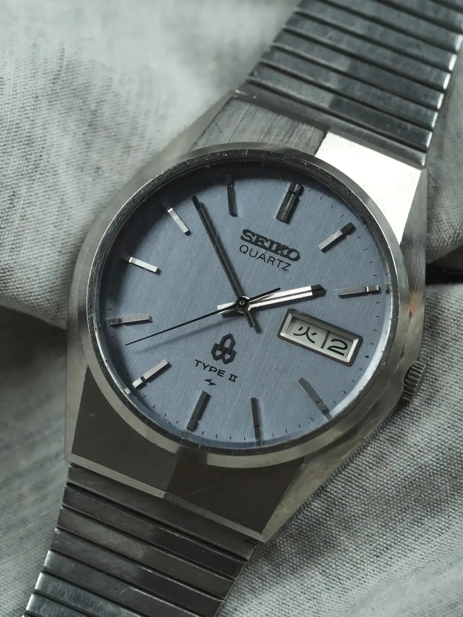 Seiko - Type II Daydate Kanji Cadran bleu gris - 1977 - Atelier Victor
