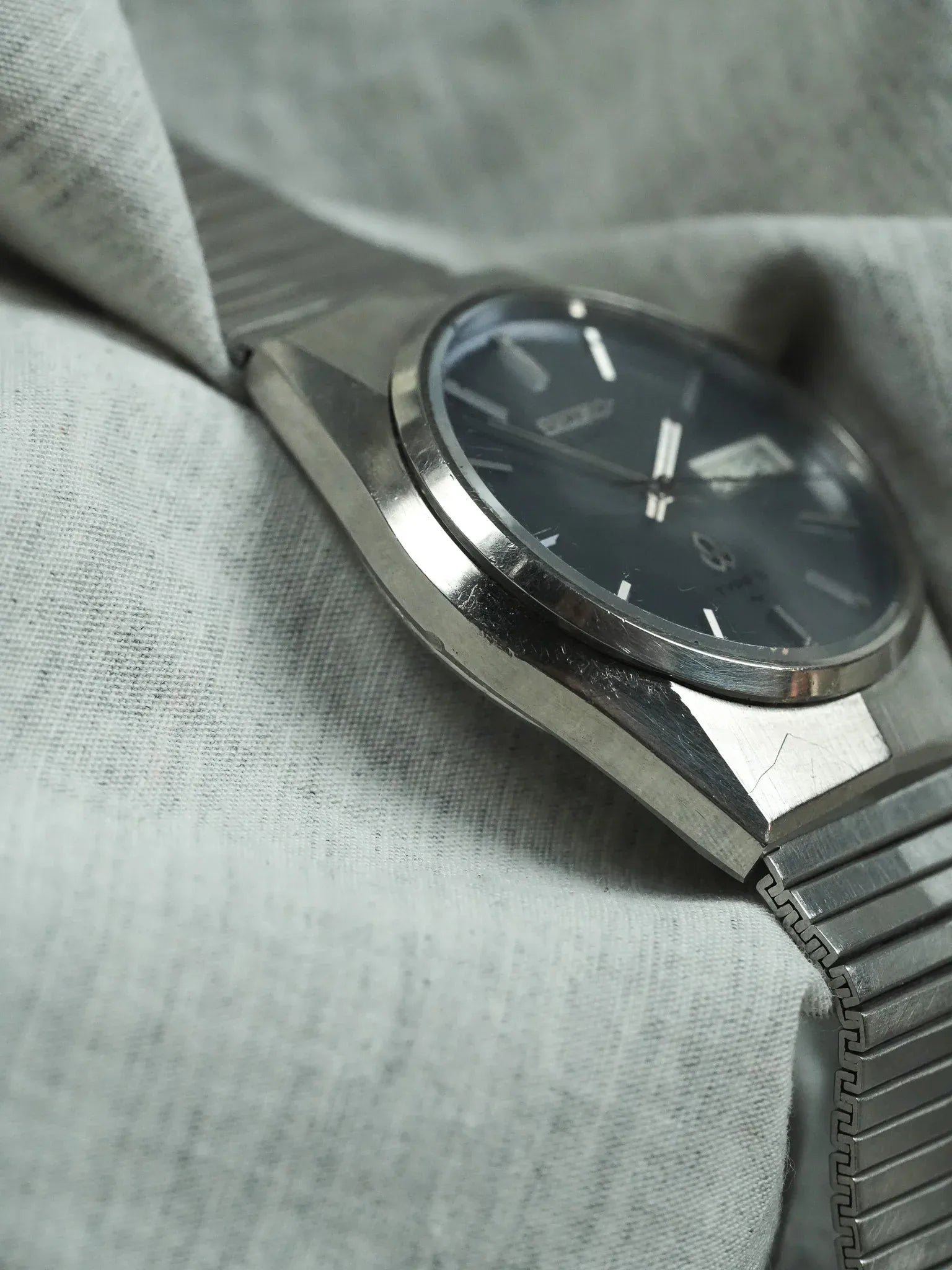 Seiko - Type II Daydate Kanji Cadran bleu gris - 1977 - Atelier Victor