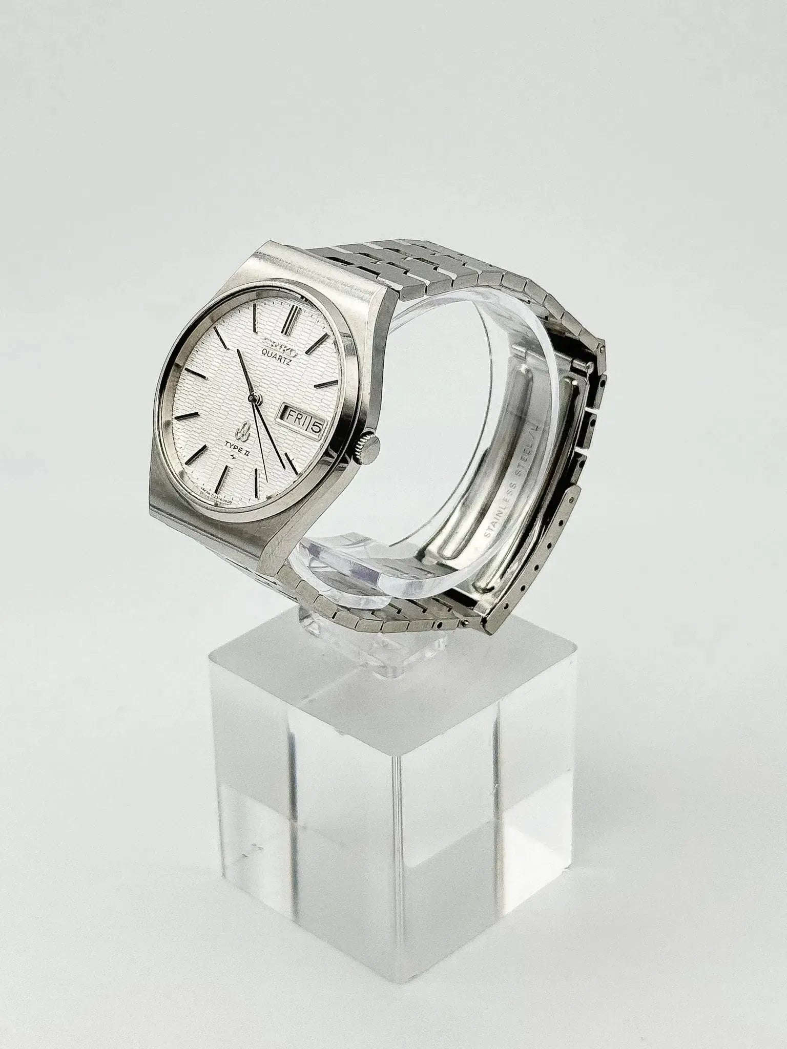 Seiko - Type II Daydate Tapisserie Acier - 1979 - Atelier Victor