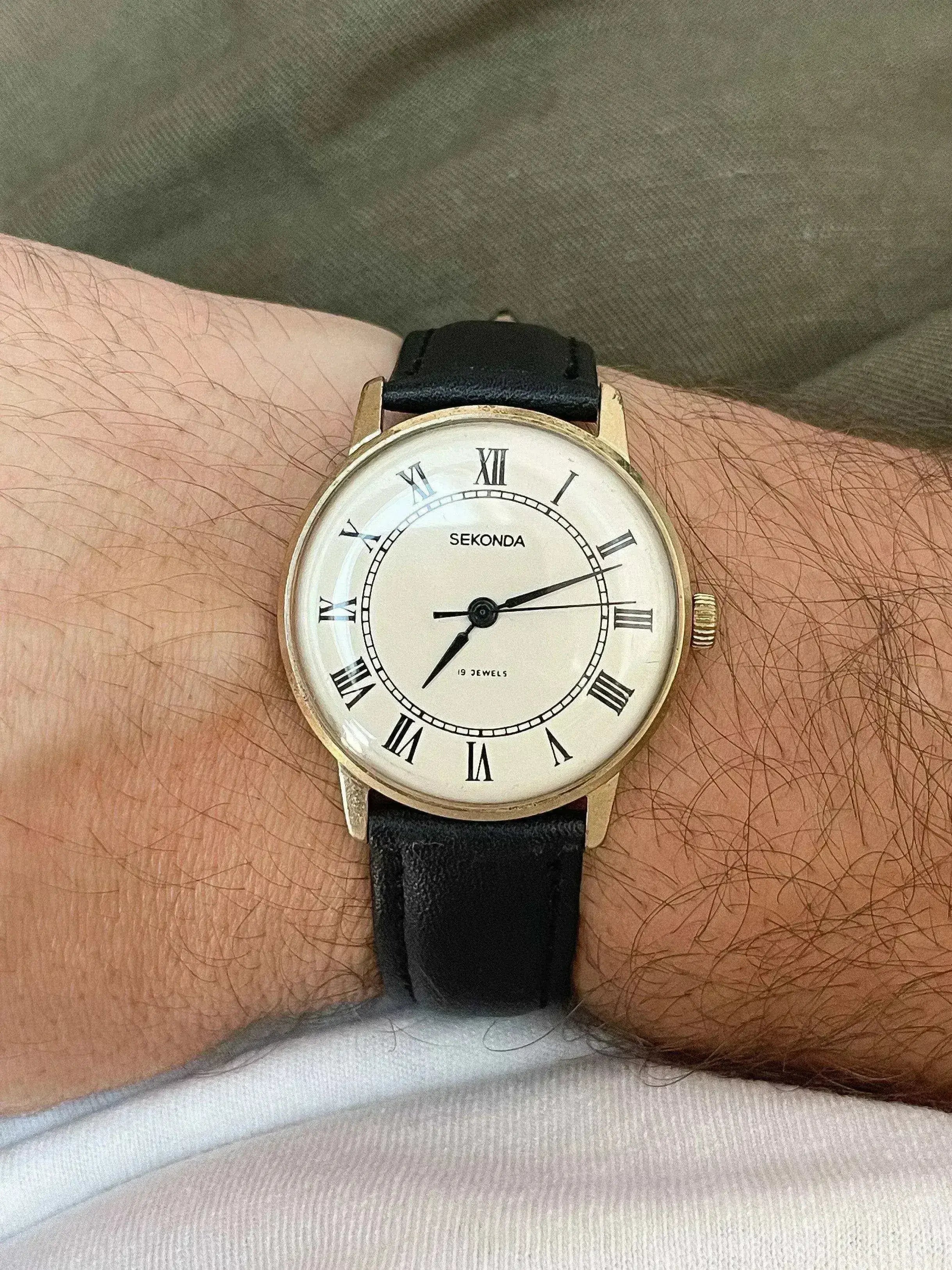 Sekonda - Or Index Romain - 1970s - Atelier Victor