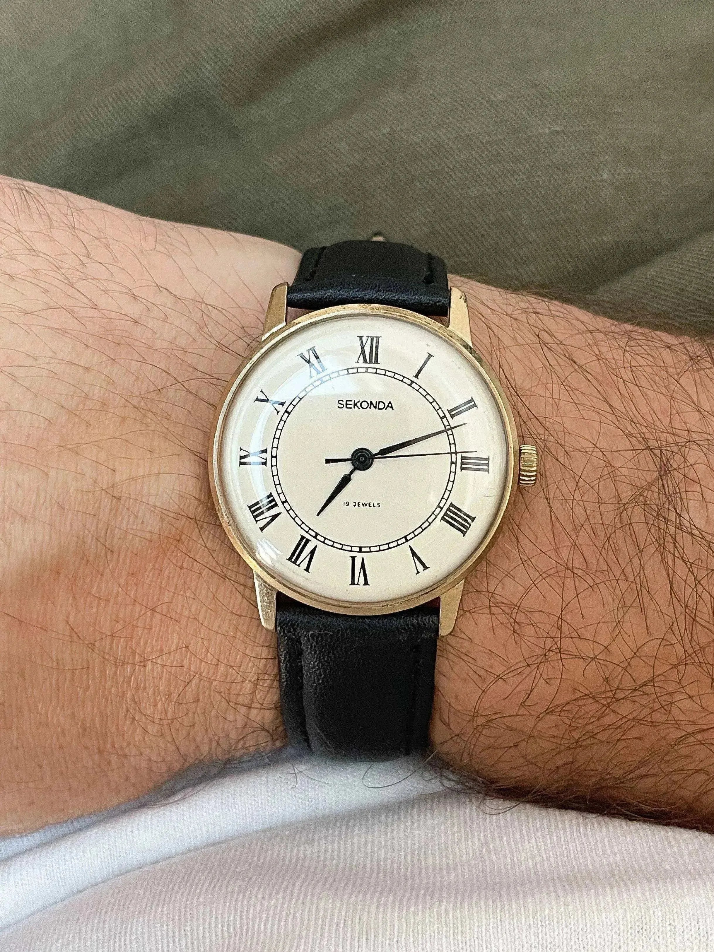 Sekonda - Or Index Romain - 1970s - Atelier Victor