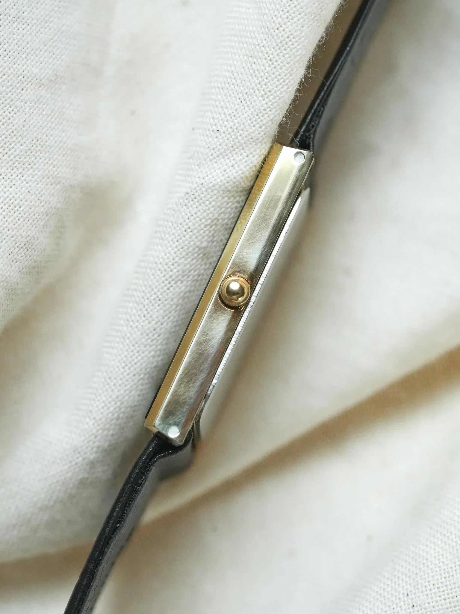 Select - Tank Noir Or style "Cellini" - 1980s - Atelier Victor