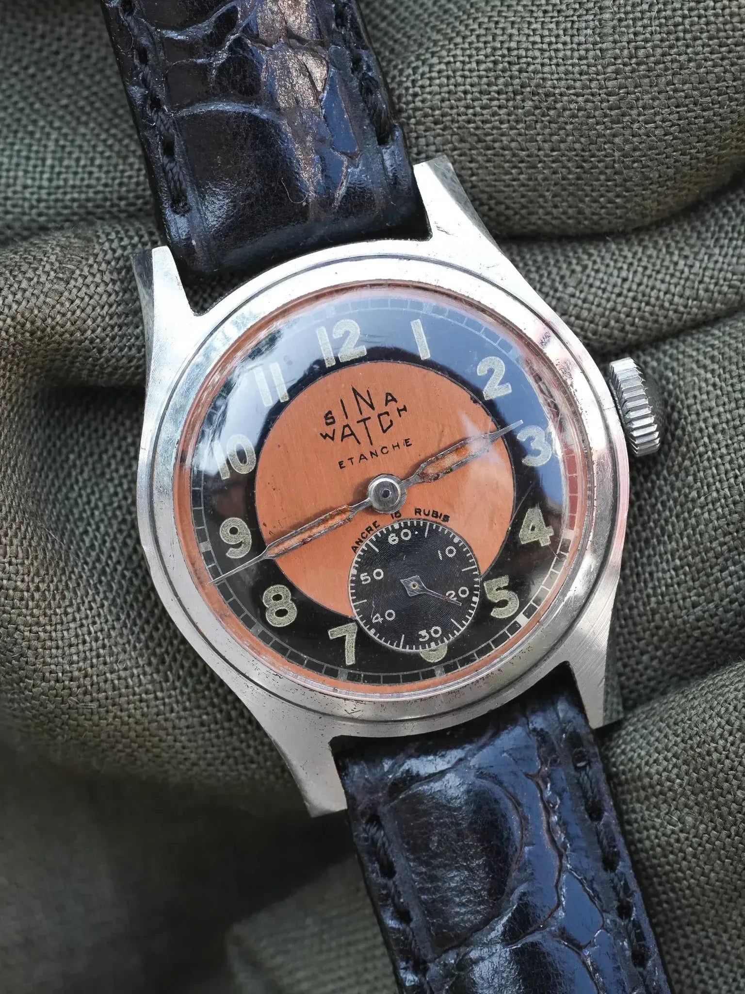 Sina Watch - WW2 Tuxedo Saumon - 1940s - Atelier Victor
