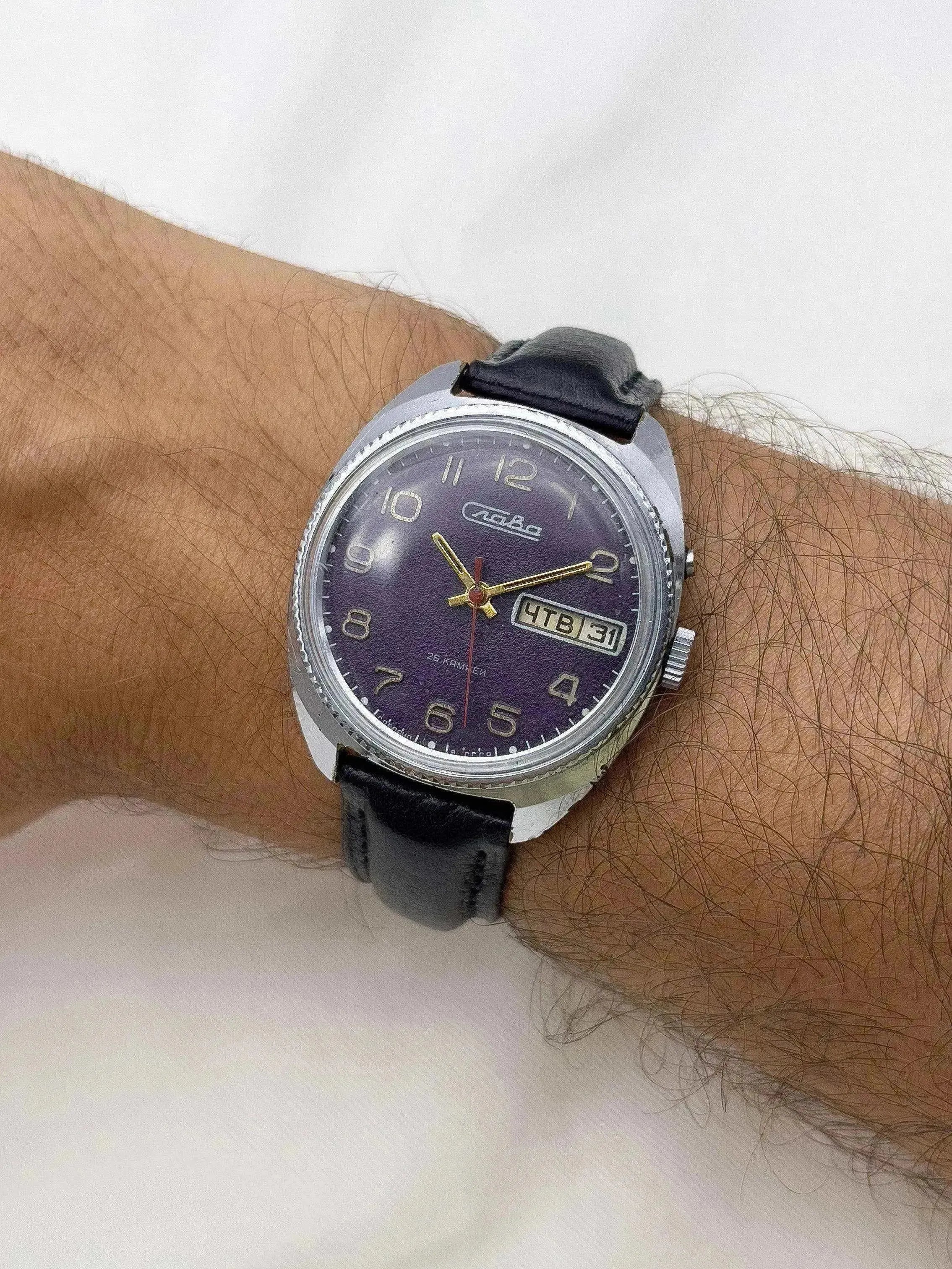 Slava - Daydate Purple - 1980’s - Atelier Victor Paris - Vintage Watch Shop Dubai