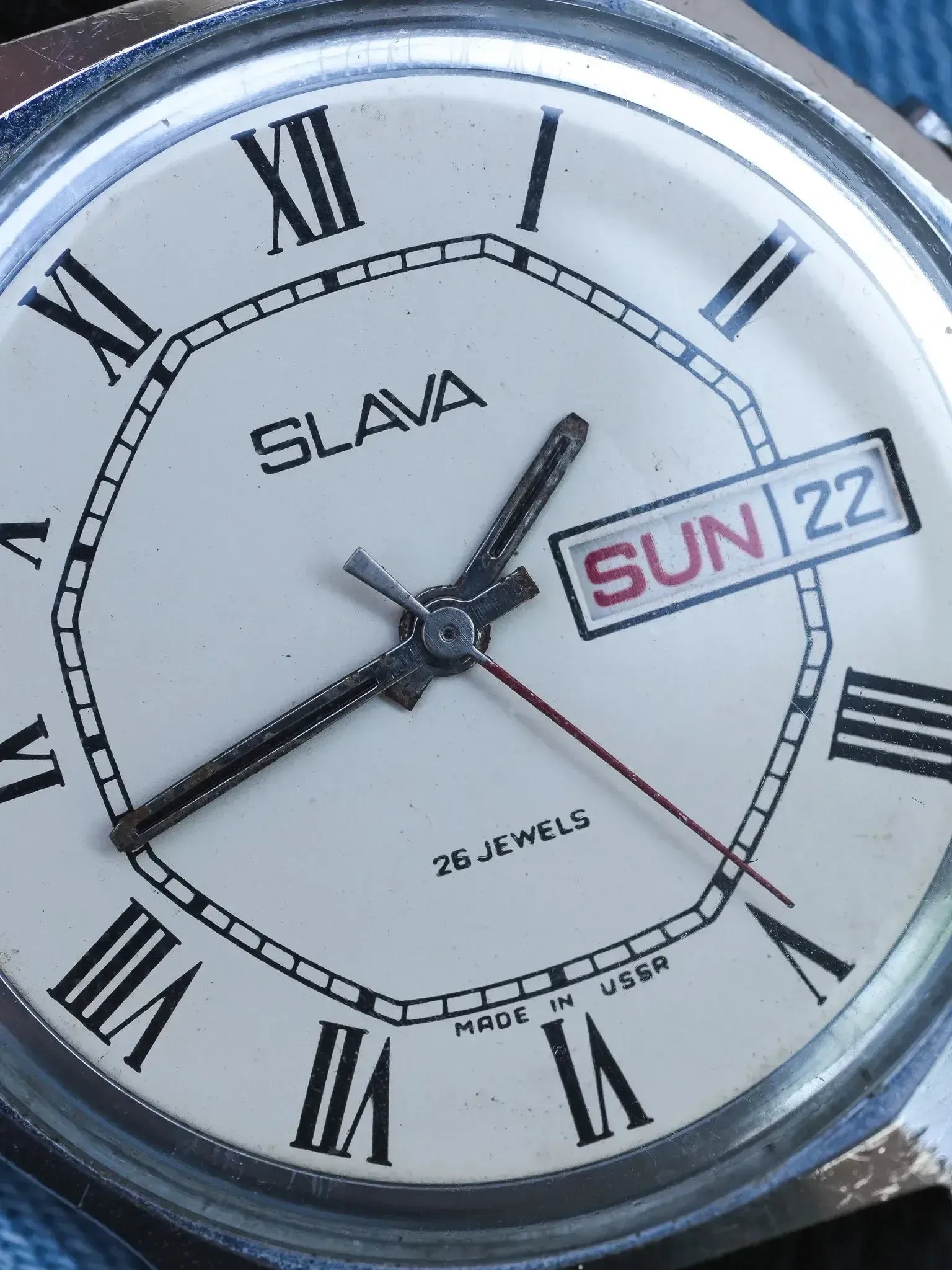 Slava - Octogone Romain Daydate Acier - 1970s - Atelier Victor