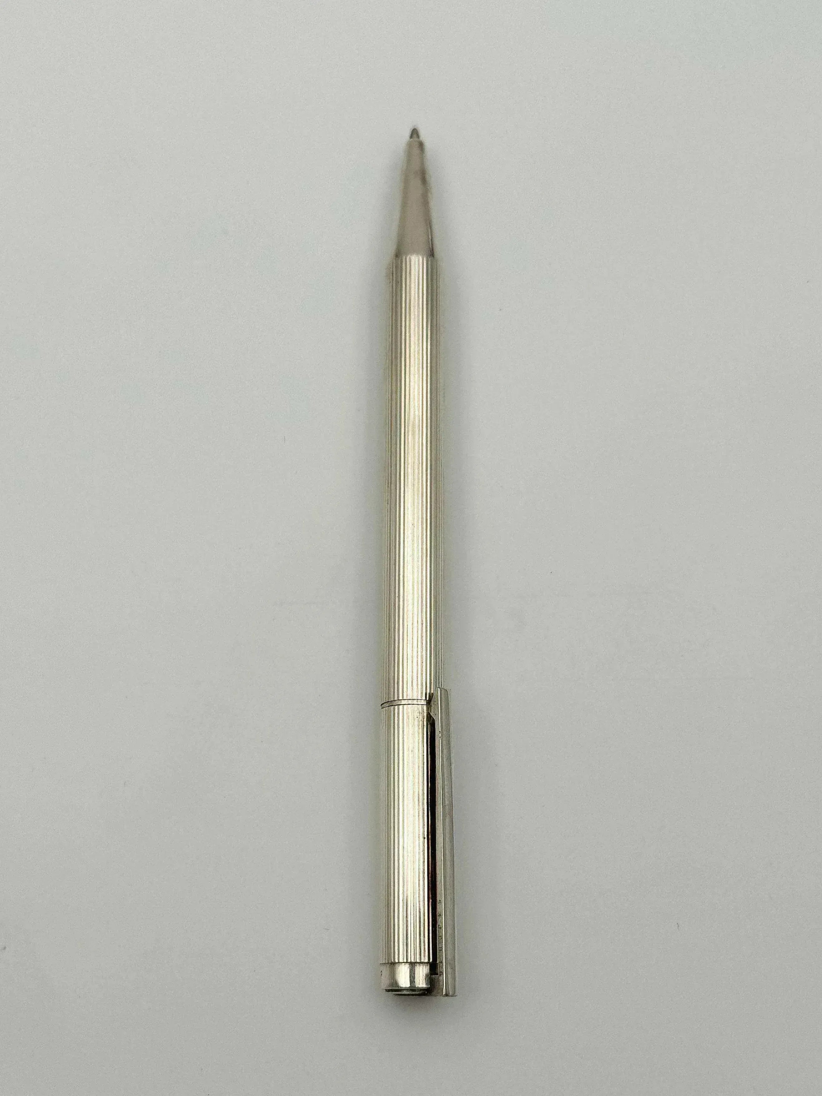 ST Dupont Paris - Stylo bille métal argenté - Boite - 1980s - Atelier Victor