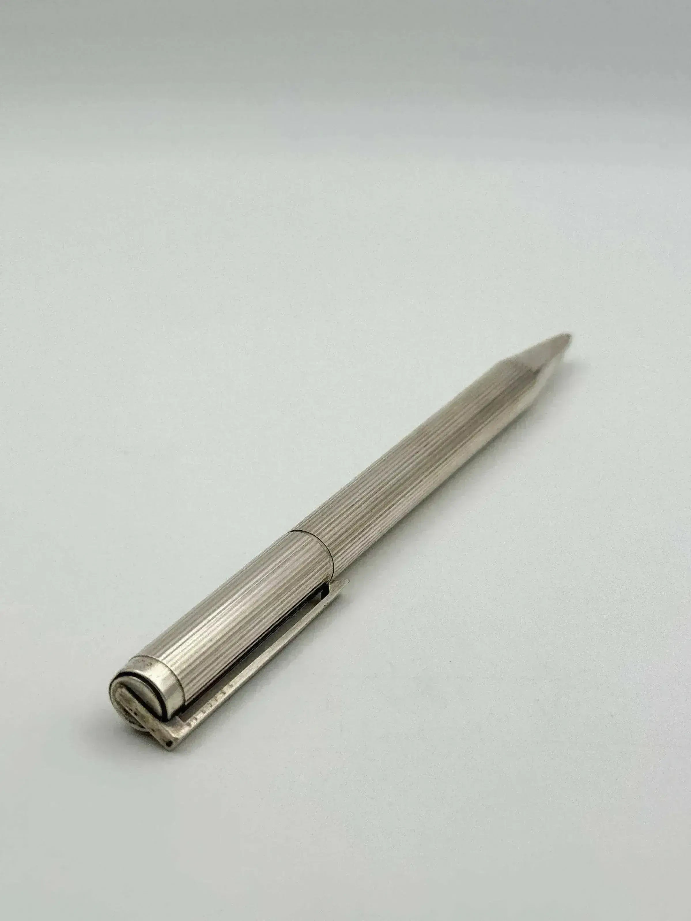 ST Dupont Paris - Stylo bille métal argenté - Boite - 1980s - Atelier Victor