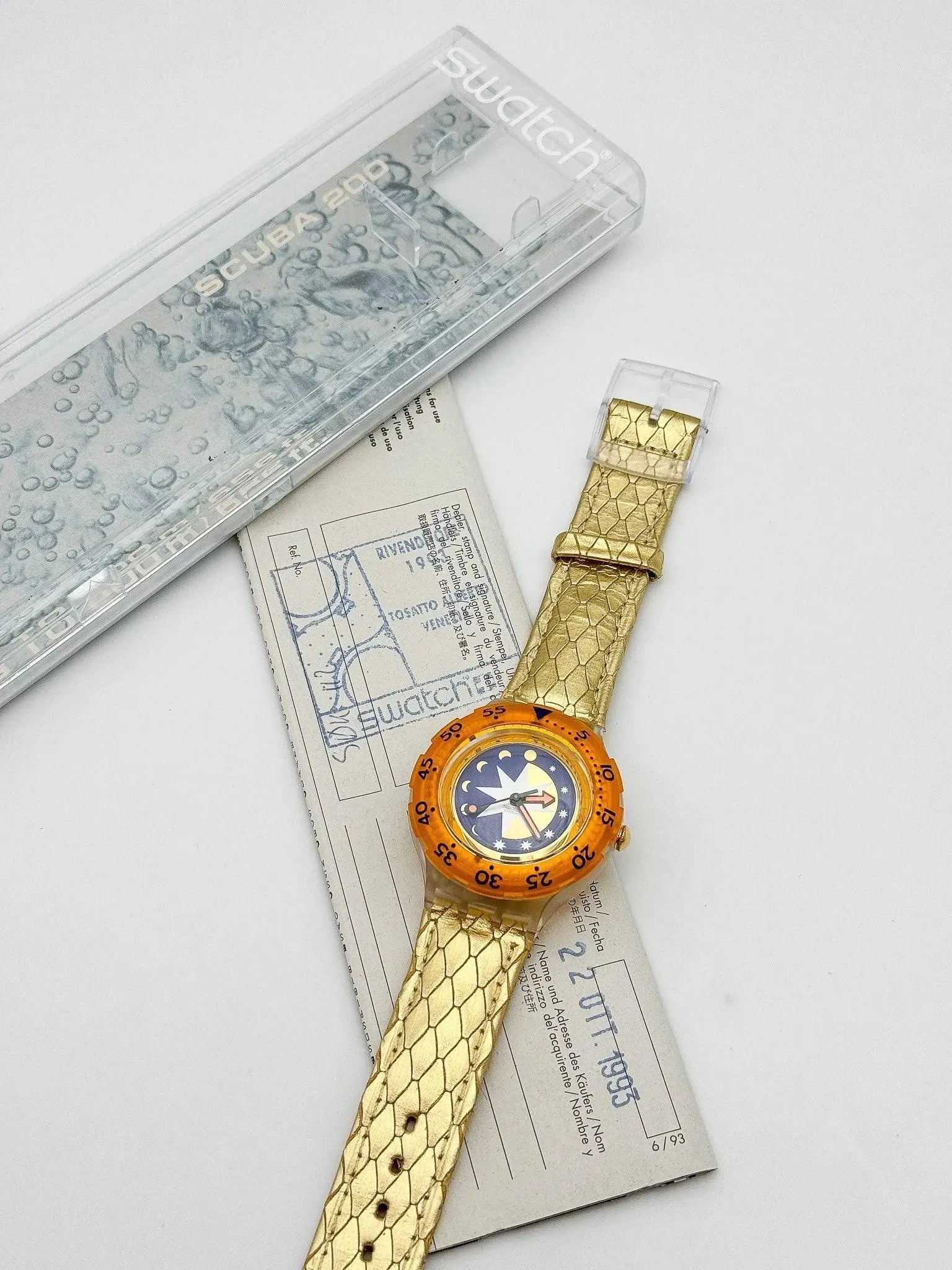 Swatch - Golden Island - Boite et Papier - NOS - 1990s - Atelier Victor - Vintage Shop
