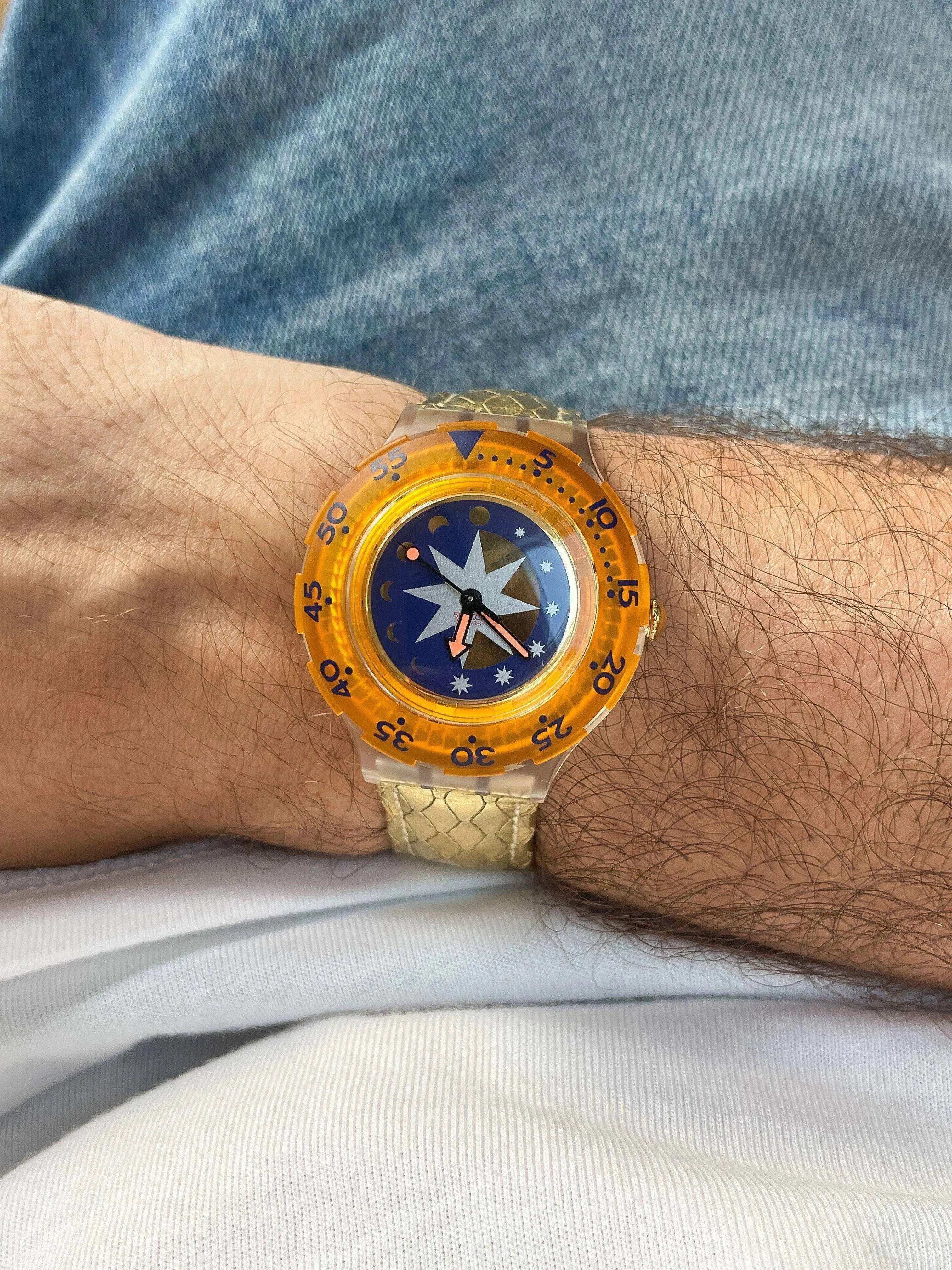 Swatch - Golden Island - Boite et Papier - NOS - 1990s - Atelier Victor - Vintage Shop