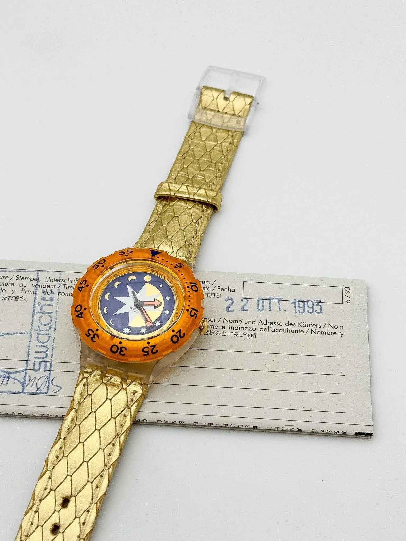 Swatch - Golden Island - Boite et Papier - NOS - 1990s - Atelier Victor - Vintage Shop