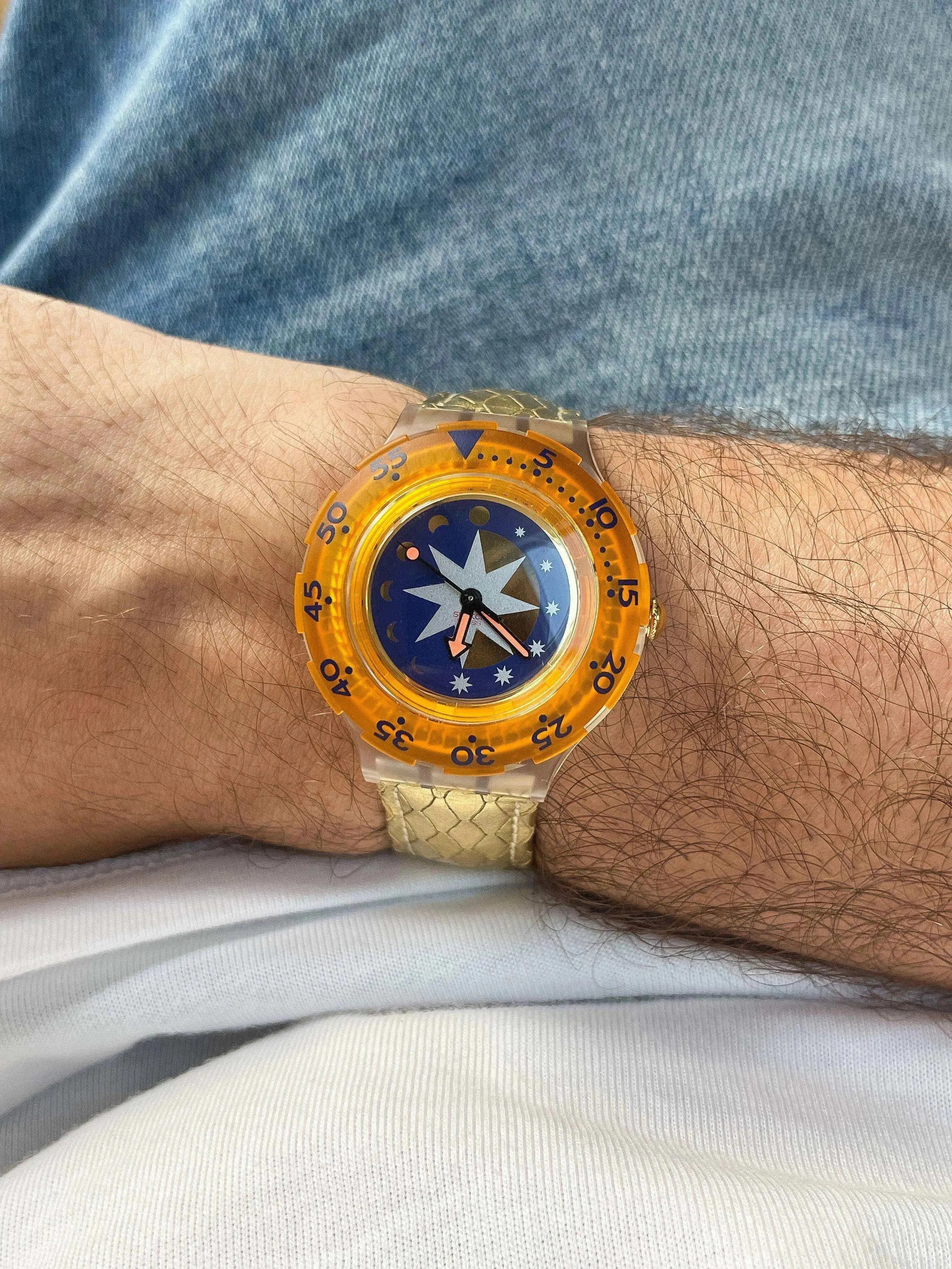 Swatch - Golden Island - Boite et Papier - NOS - 1990s - Atelier Victor - Vintage Shop