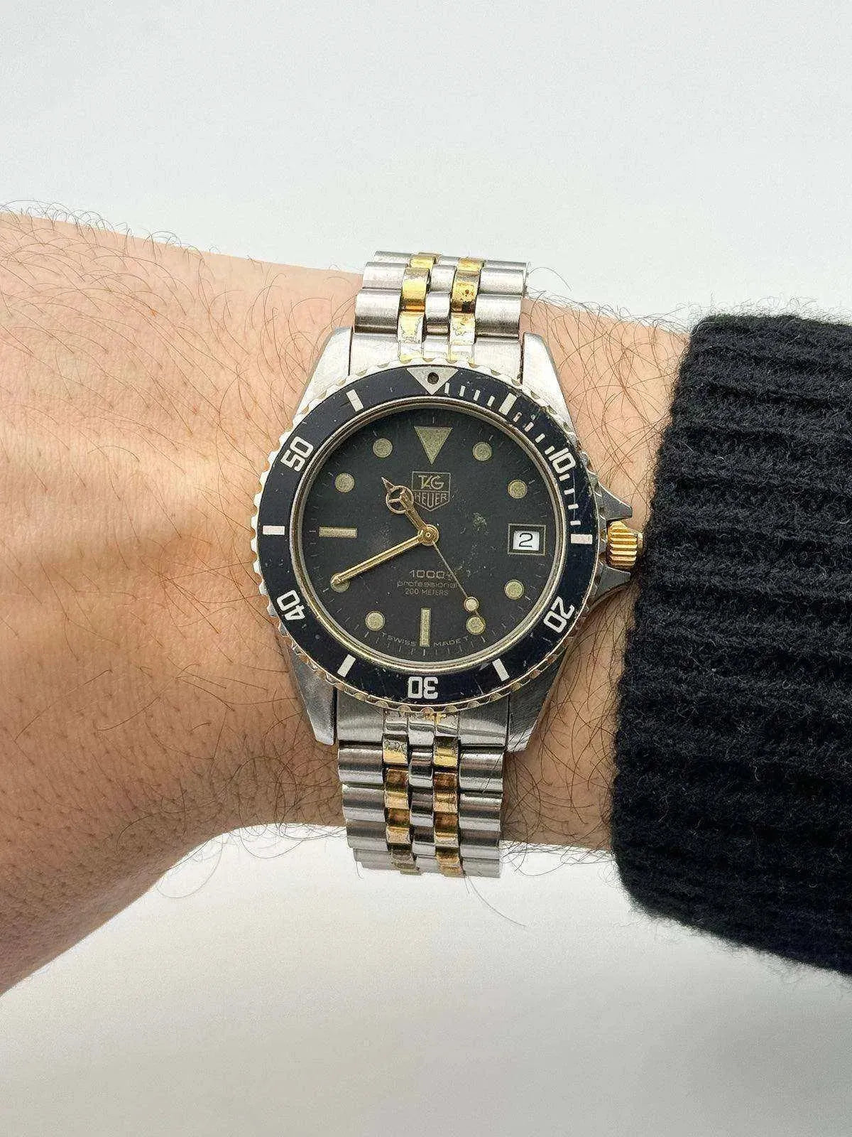 Tag Heuer - 1000 Professional 200 meters Two Tones - 1990’s - Atelier Victor Paris - Vintage Watch Shop Dubai