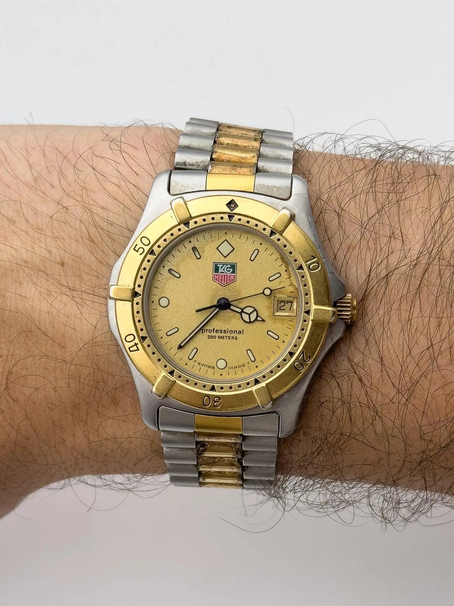Tag Heuer - Professional 200M Acier & Plaqué or - 1990s - Atelier Victor Paris - Vintage Watch Shop Dubai